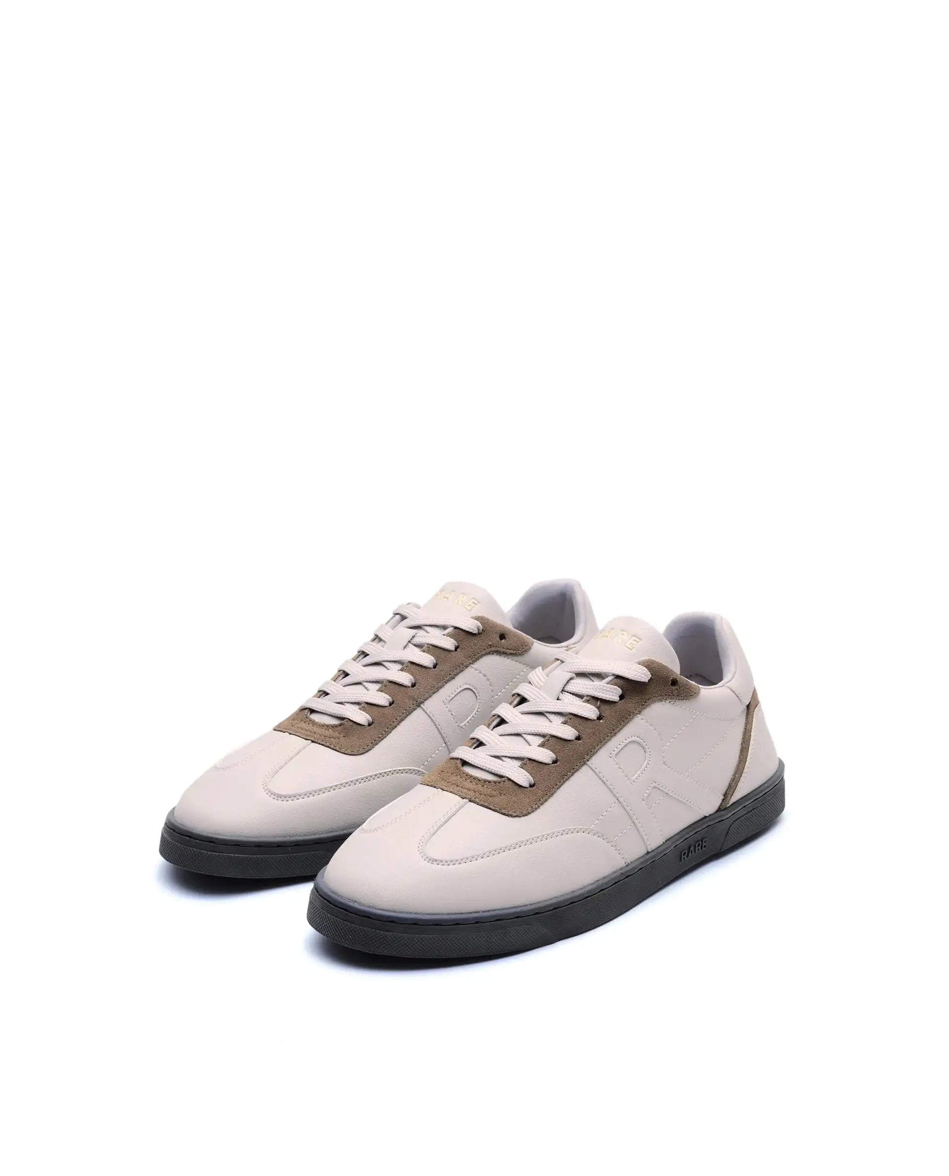 Rare Rabbit Men's Marco Brown Micro Leather Sneaker