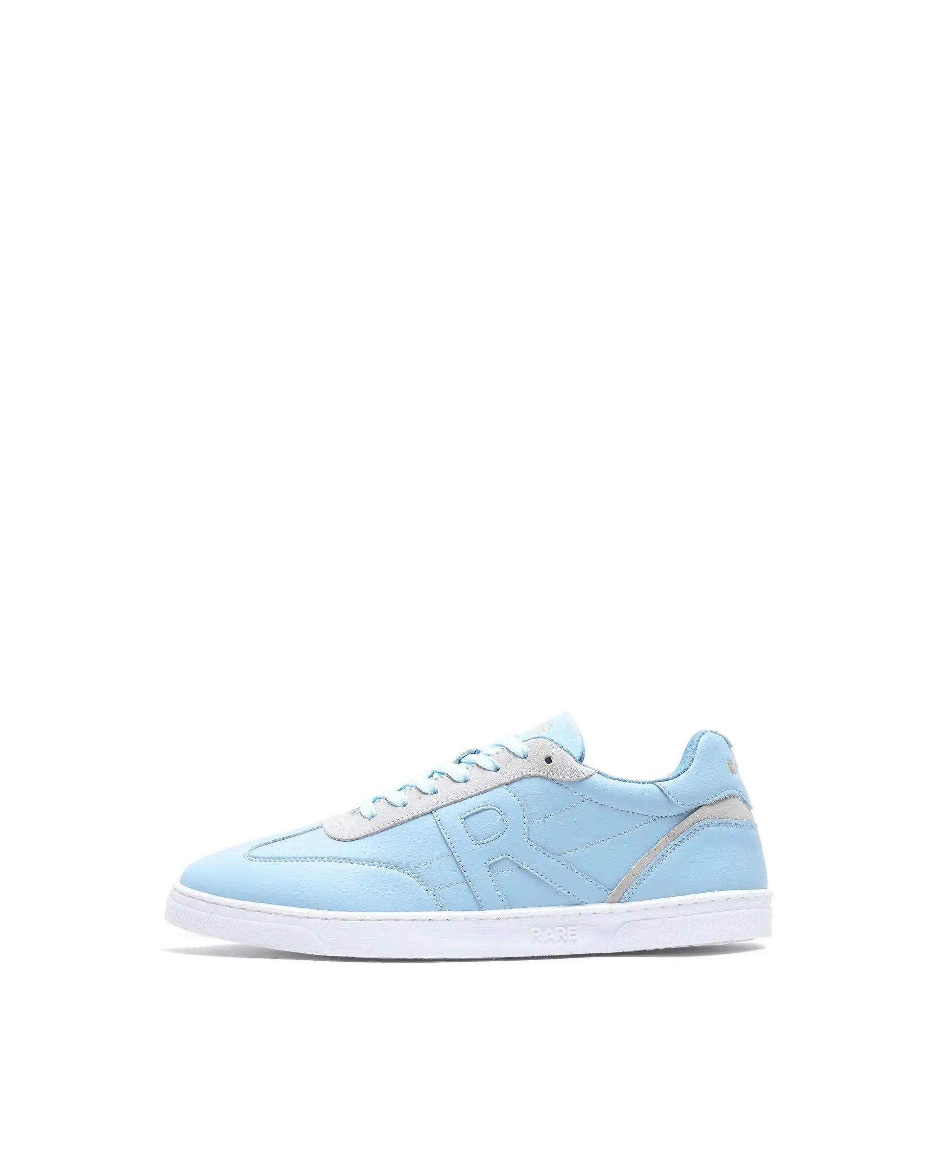 Rare Rabbit Men's Marco Light Blue Micro Leather Sneaker