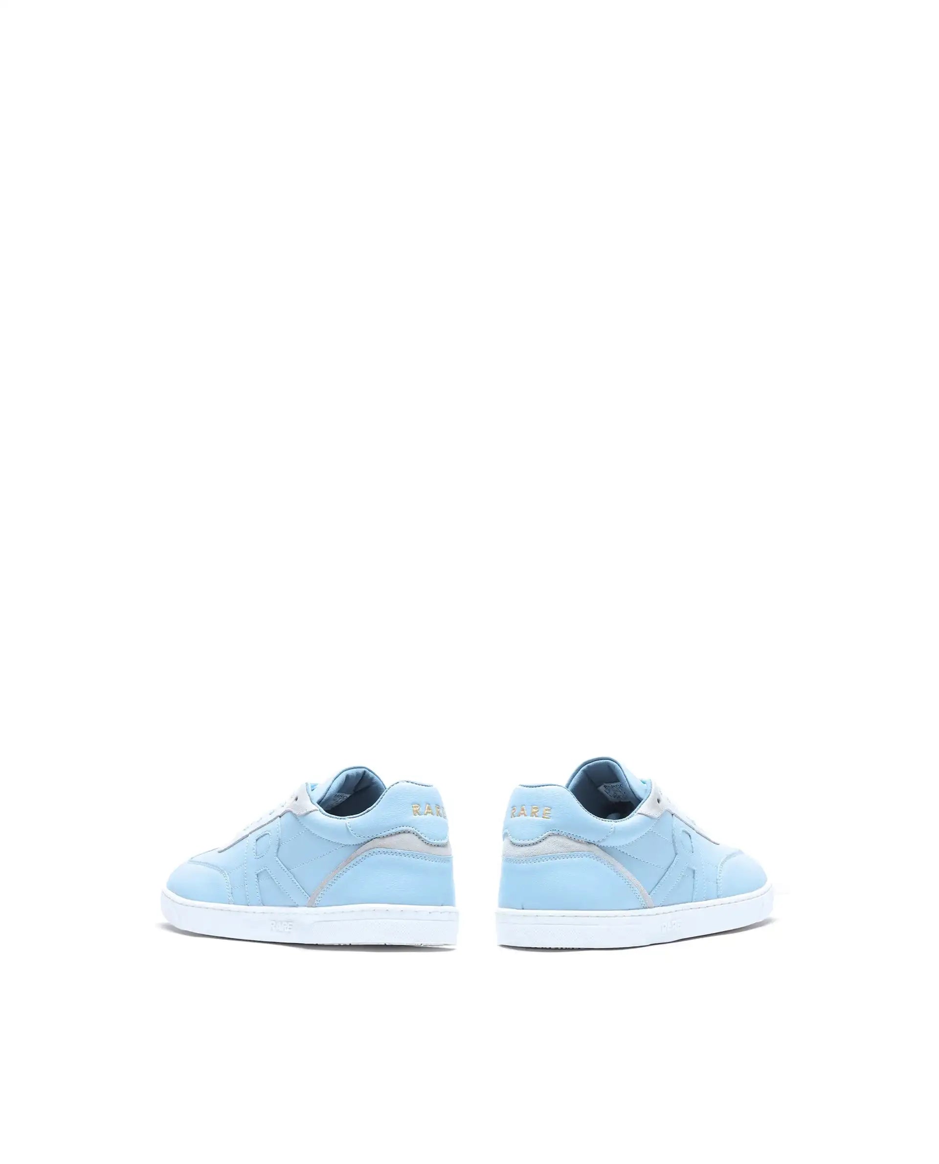 Rare Rabbit Men's Marco Light Blue Micro Leather Sneaker