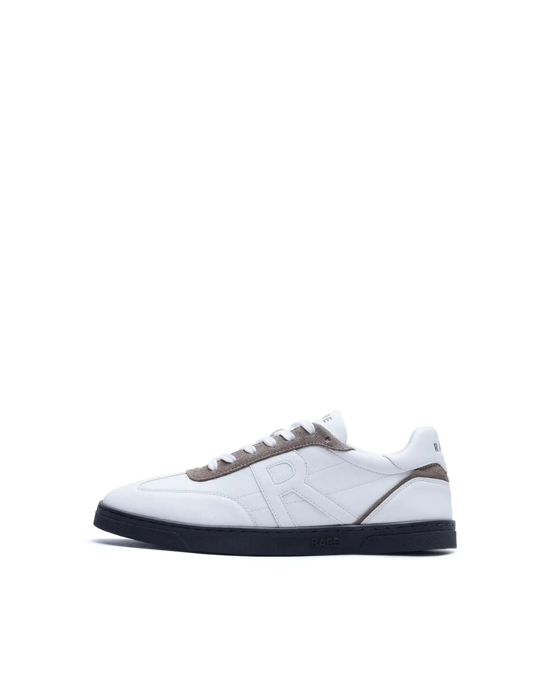 Rare Rabbit Men's Marco White Micro Leather Sneaker