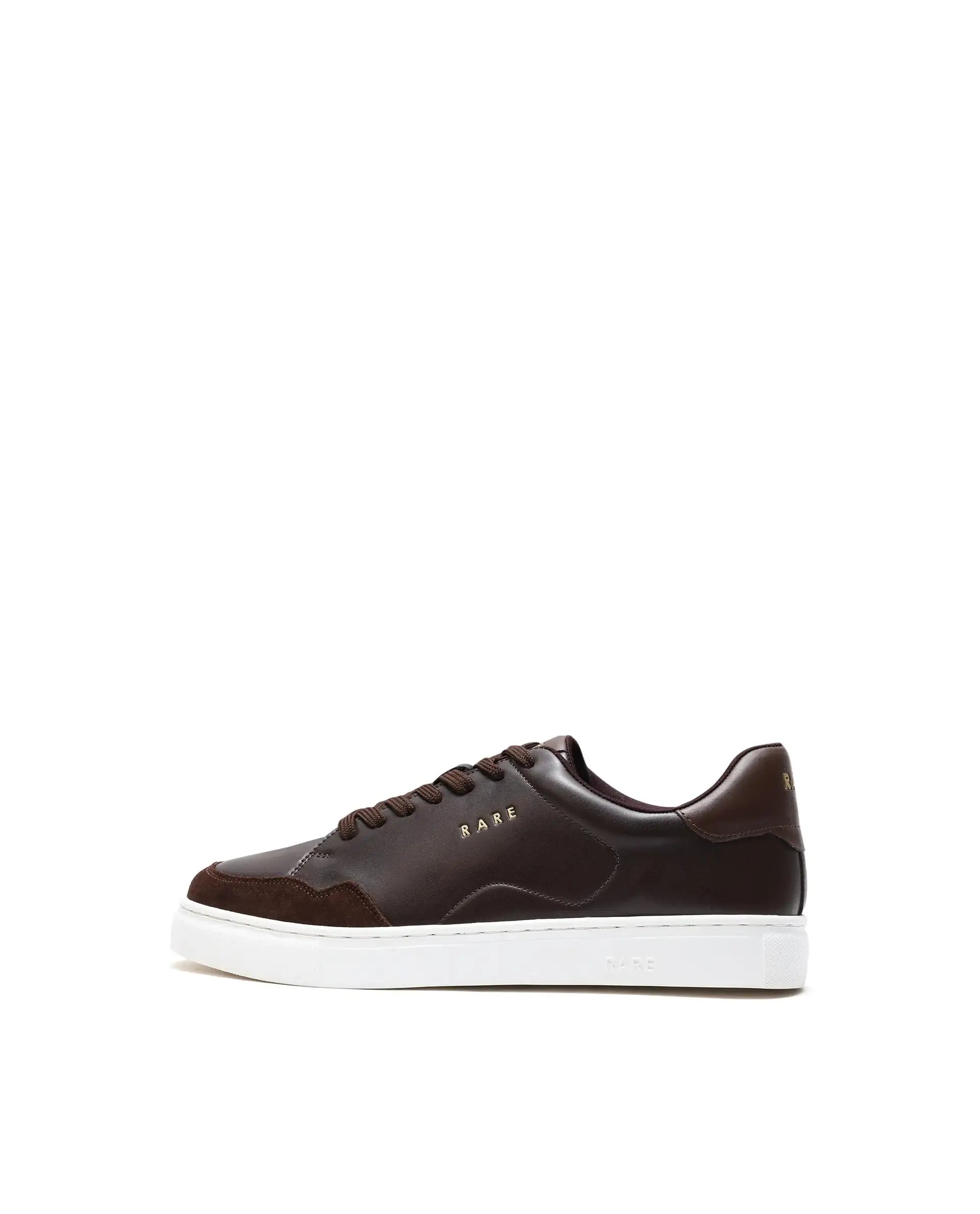 Rare Rabbit Men's Mawi Brown Micro Fiber Causal Sneaker