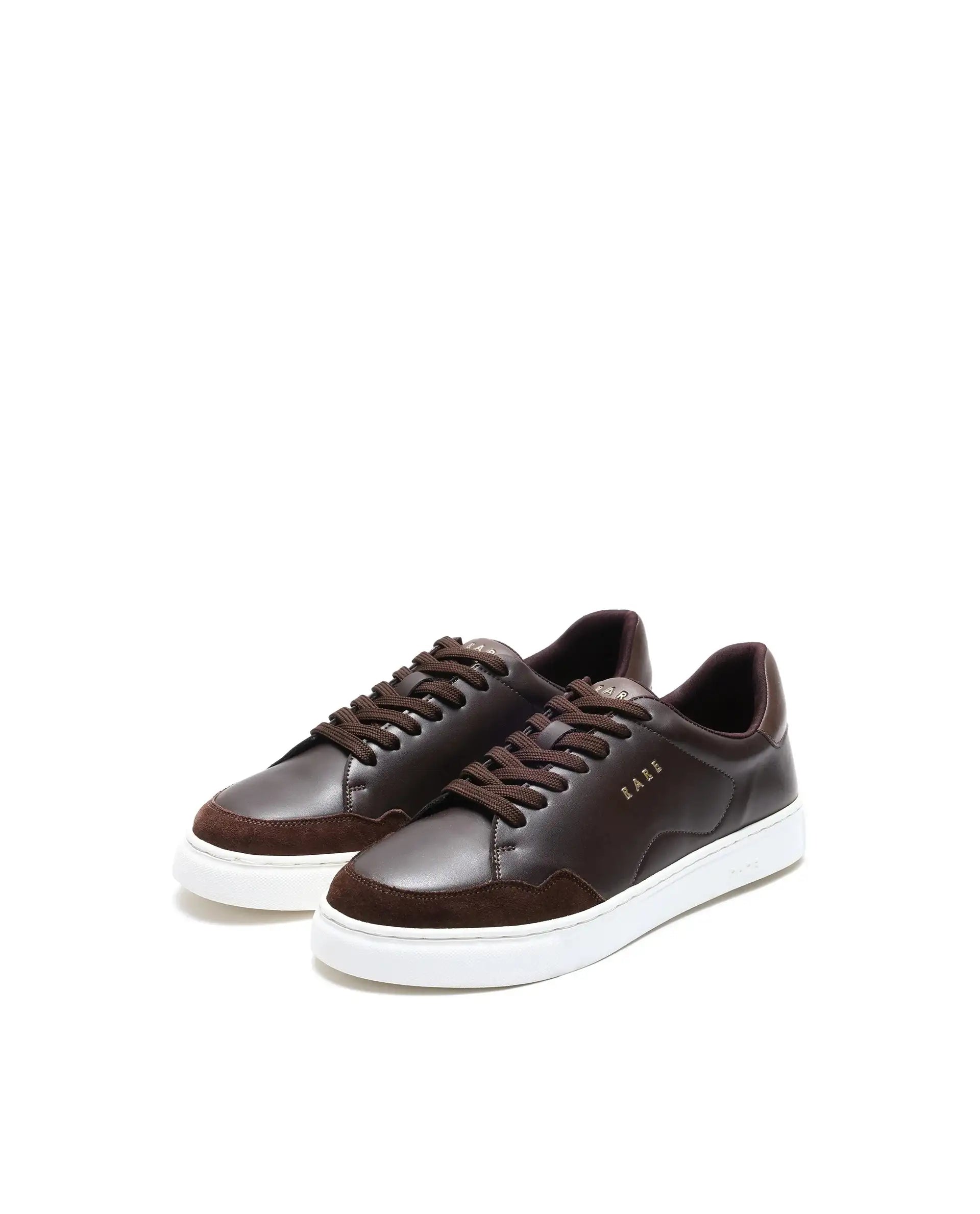 Rare Rabbit Men's Mawi Brown Micro Fiber Causal Sneaker