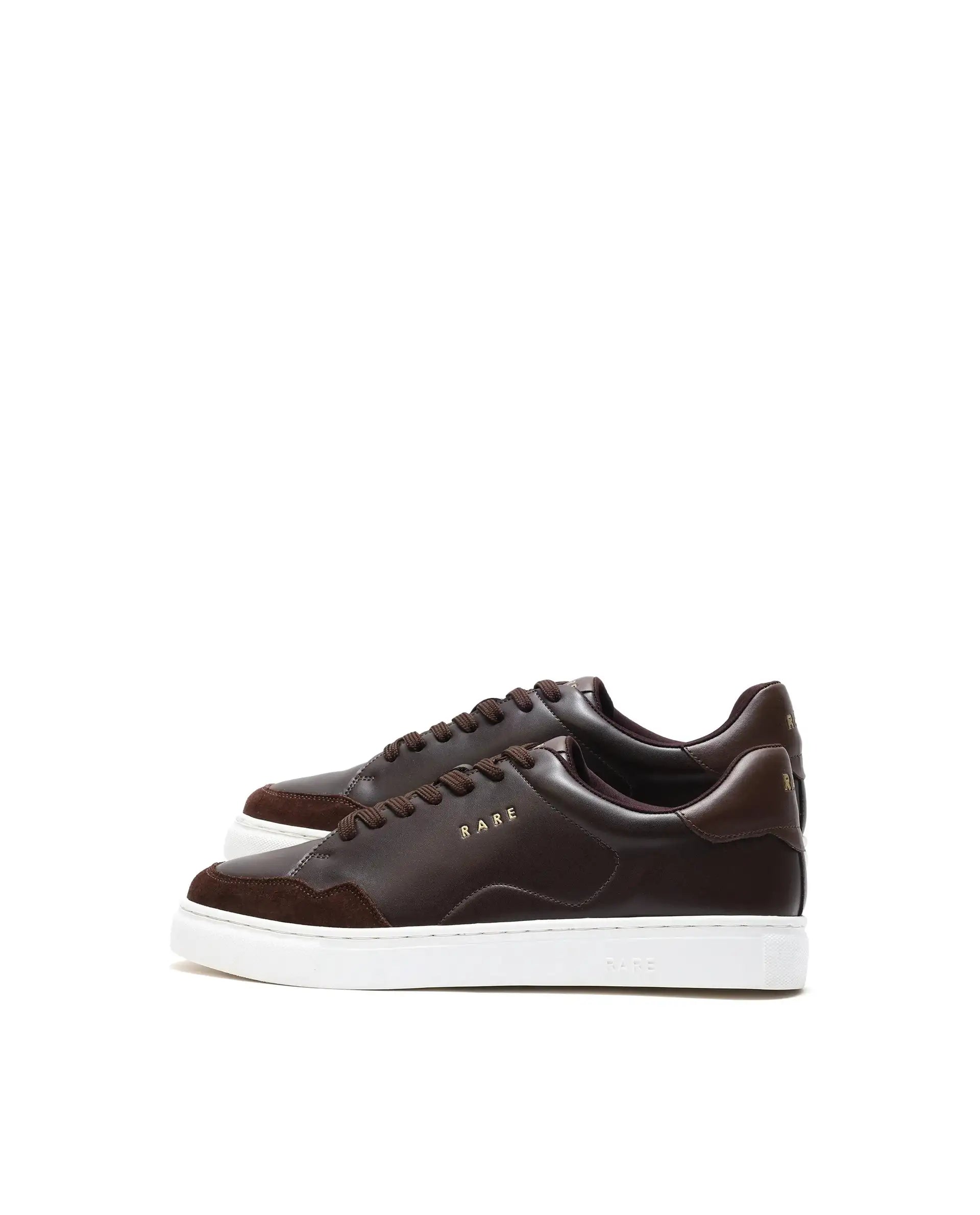 Rare Rabbit Men's Mawi Brown Micro Fiber Causal Sneaker
