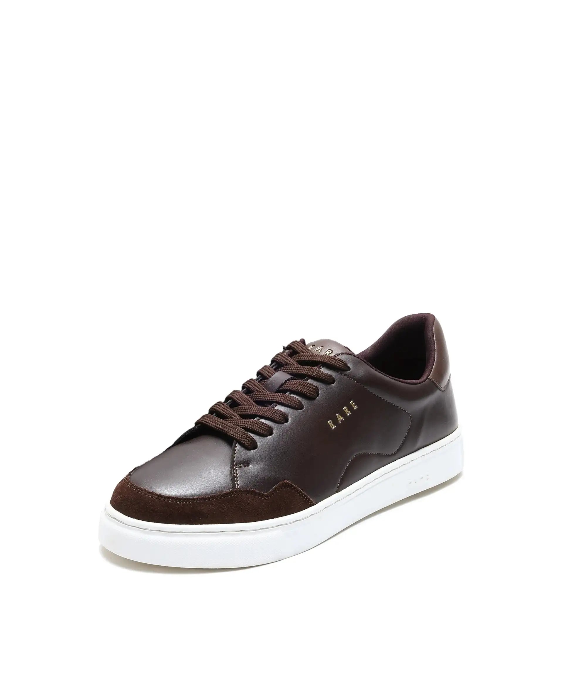 Rare Rabbit Men's Mawi Brown Micro Fiber Causal Sneaker
