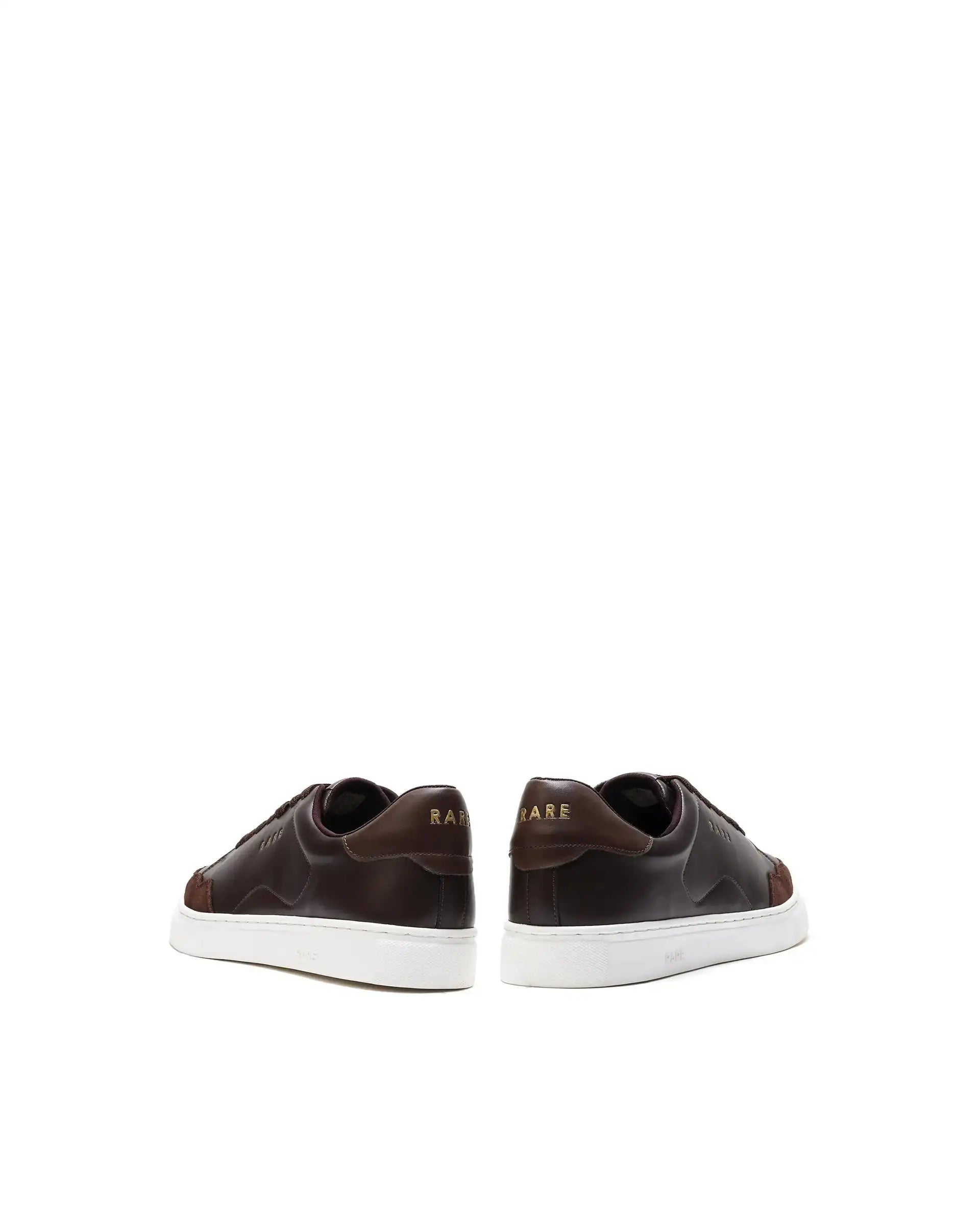 Rare Rabbit Men's Mawi Brown Micro Fiber Causal Sneaker