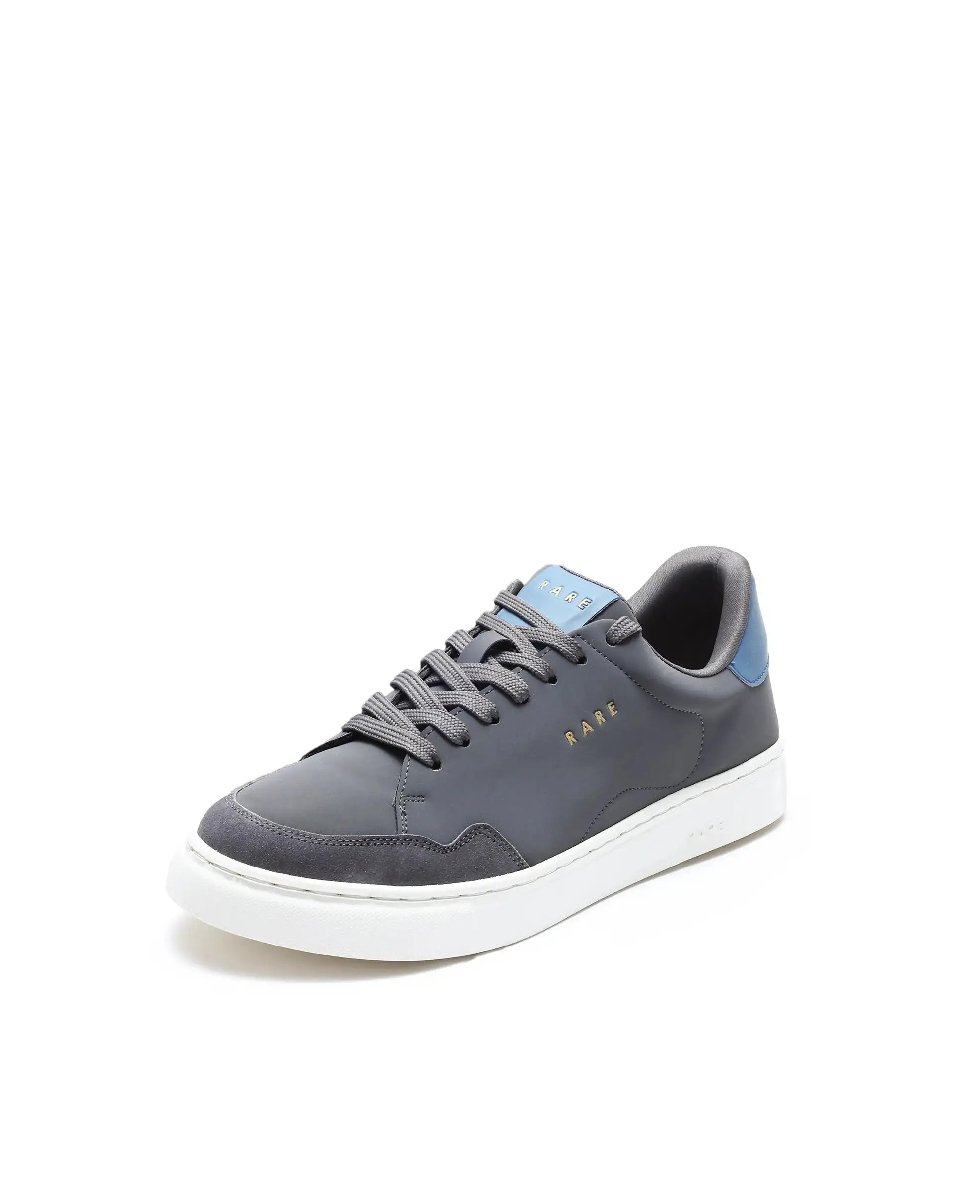 Rare Rabbit Men's Mawi Grey Micro Fiber Causal Sneaker