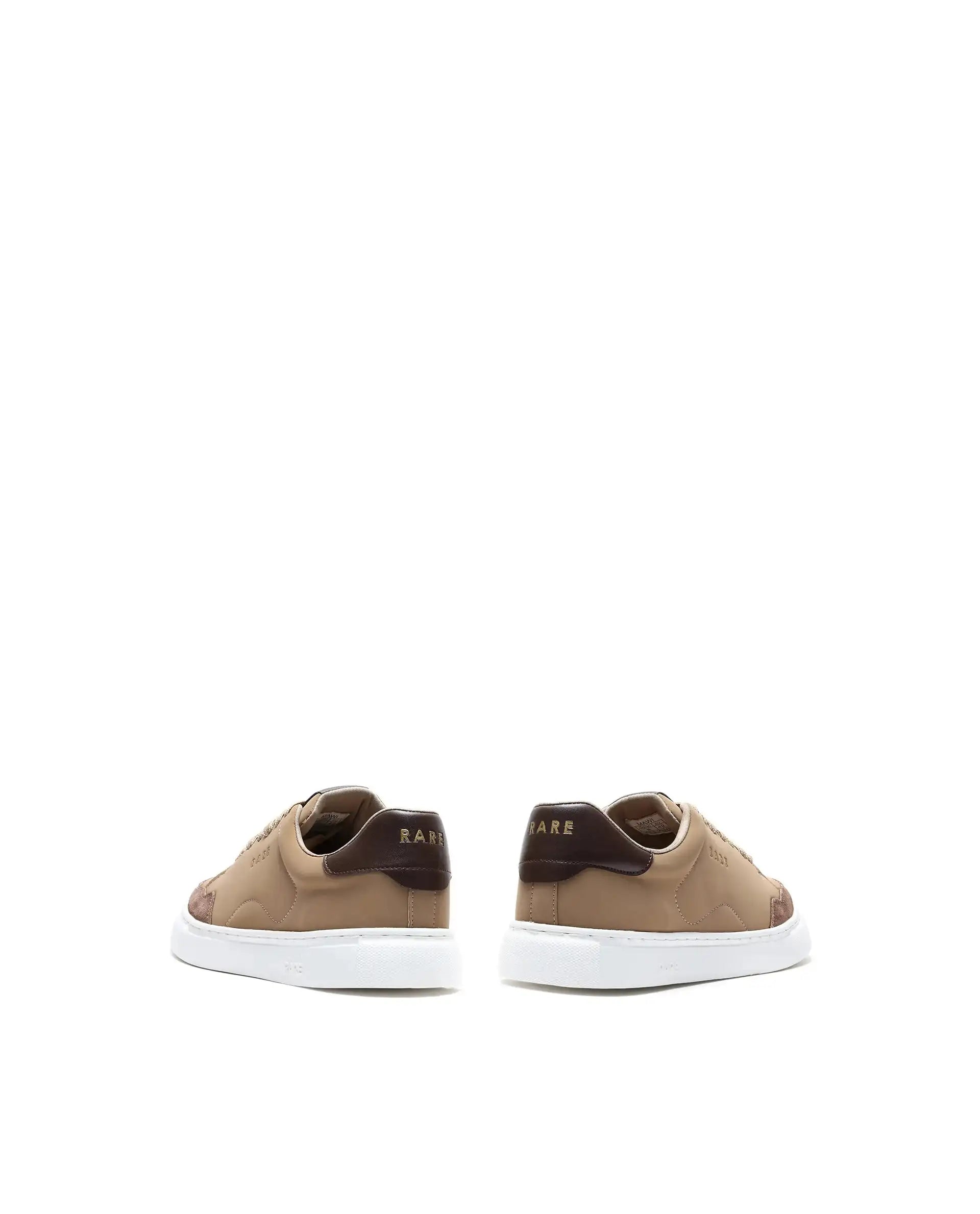 Rare Rabbit Men's Mawi Light Brown Micro Fiber Causal Sneaker