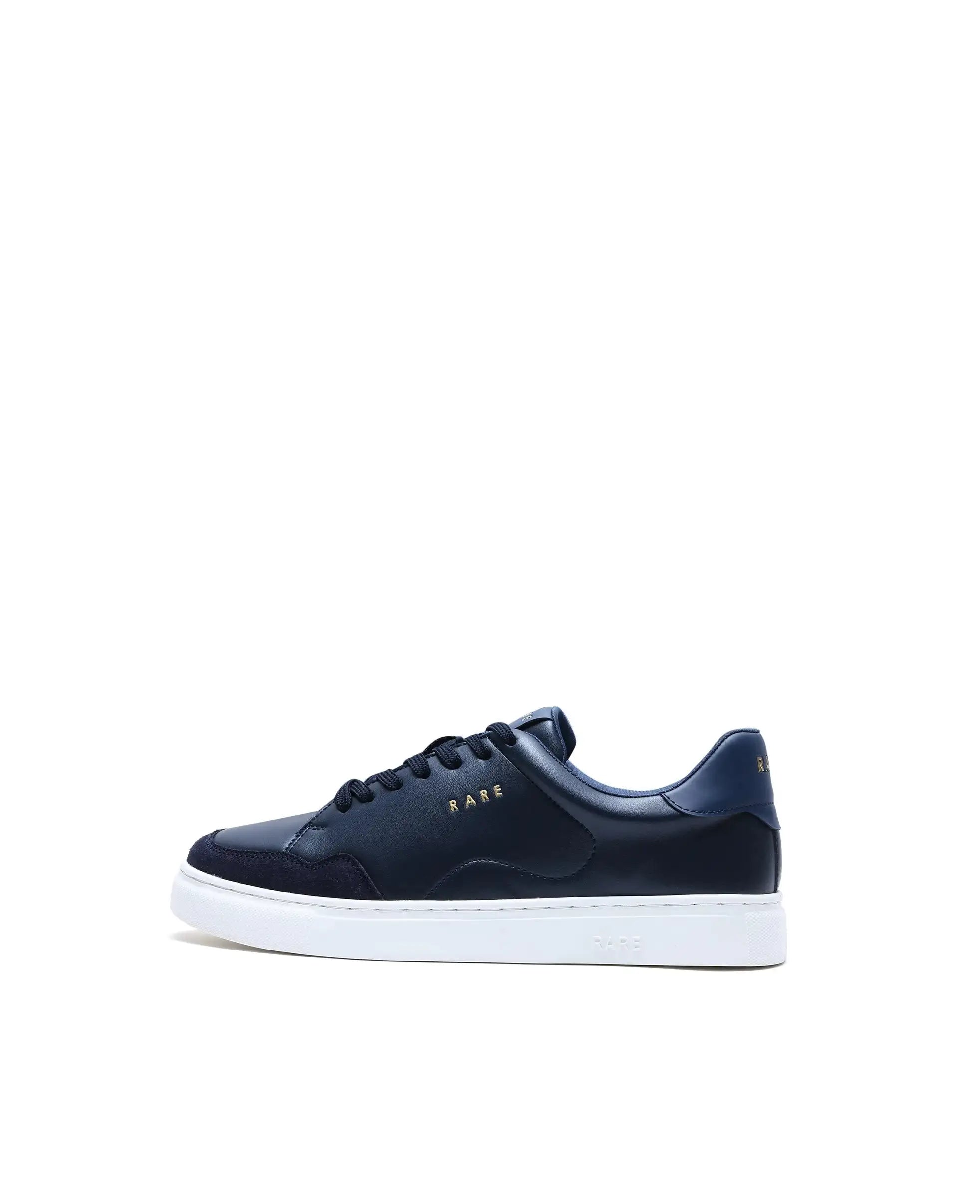 Rare Rabbit Men's Mawi Navy Micro Fiber Causal Sneaker