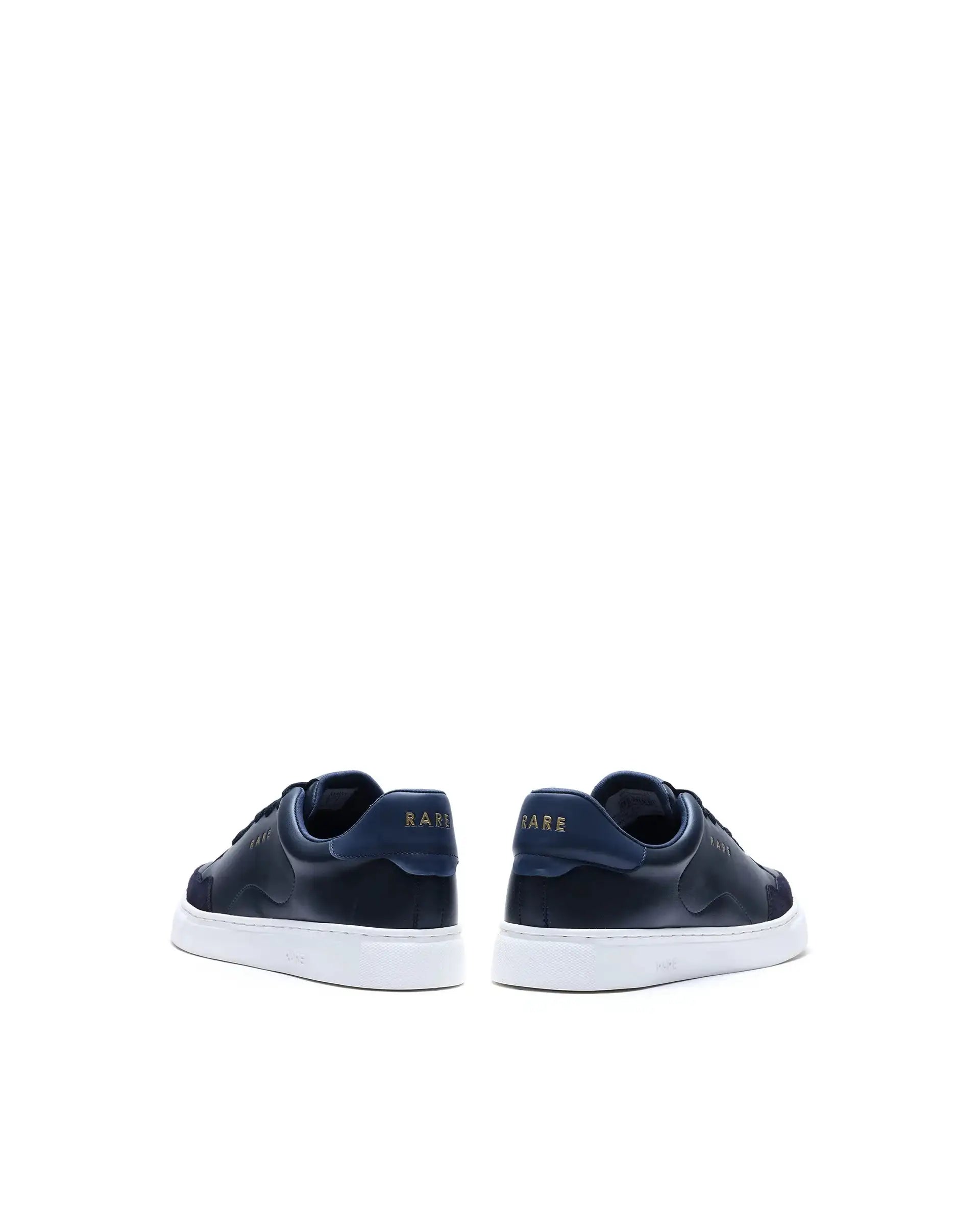 Rare Rabbit Men's Mawi Navy Micro Fiber Causal Sneaker