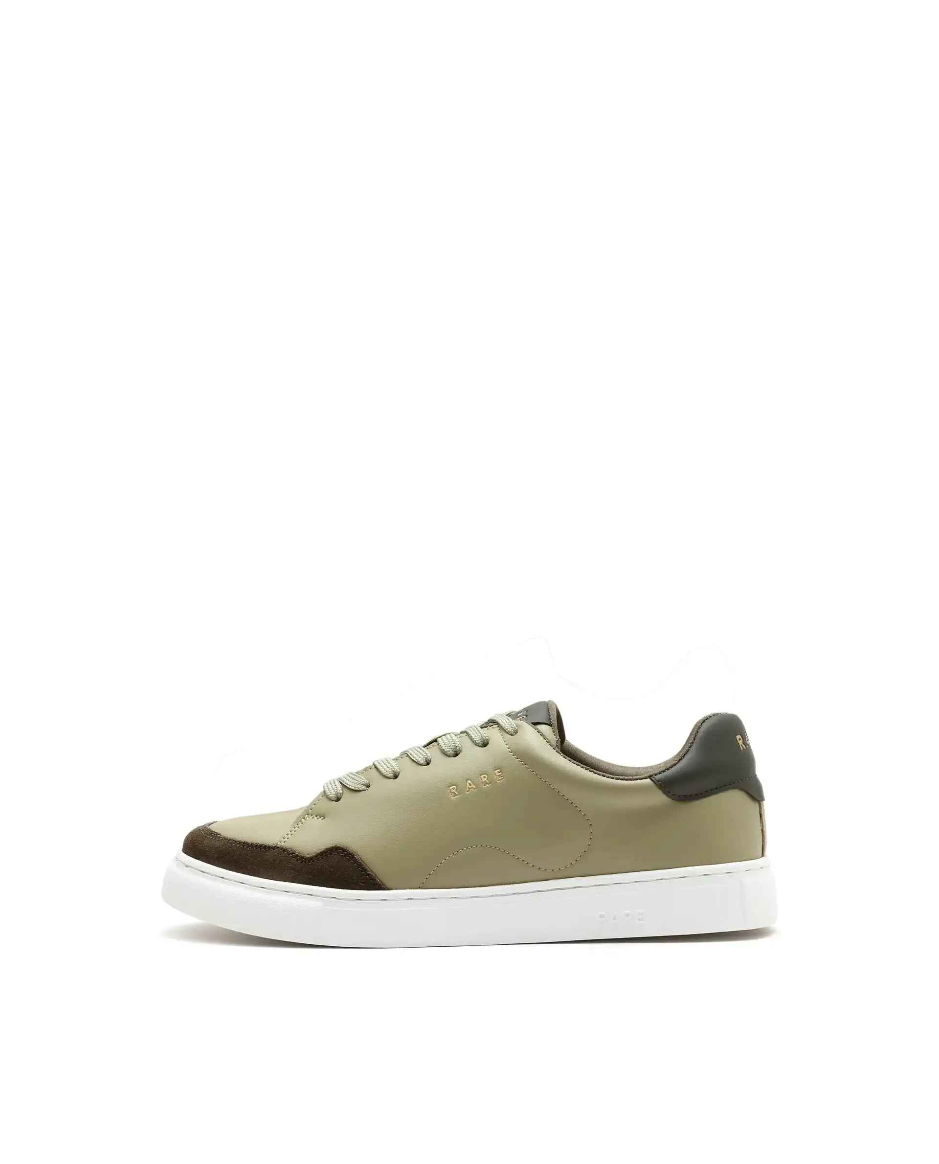 Rare Rabbit Men's Mawi Sage Micro Fiber Causal Sneaker