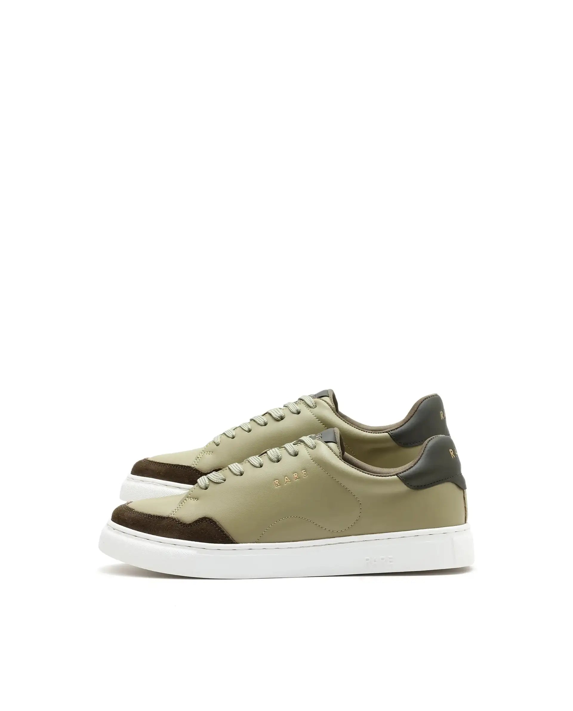 Rare Rabbit Men's Mawi Sage Micro Fiber Causal Sneaker