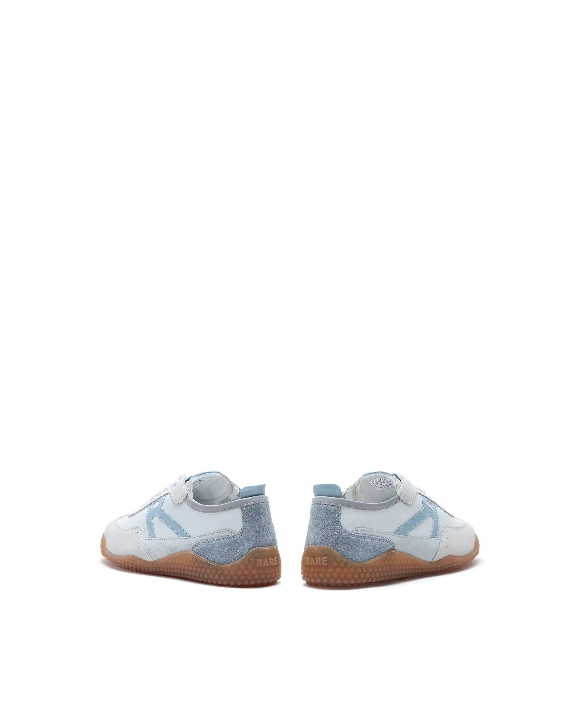 Rare Rabbit Men's Membo Light Cement Leather Fabric Sneaker