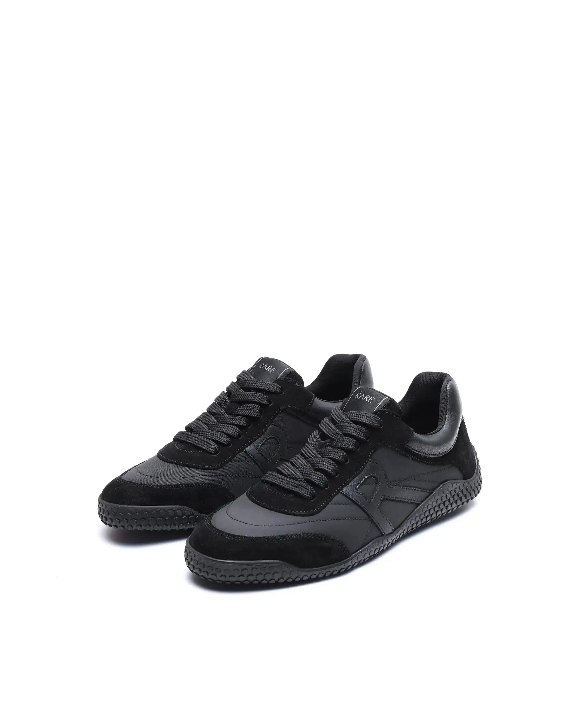 Rare Rabbit Men's Membo P6 Black Suede Sneaker
