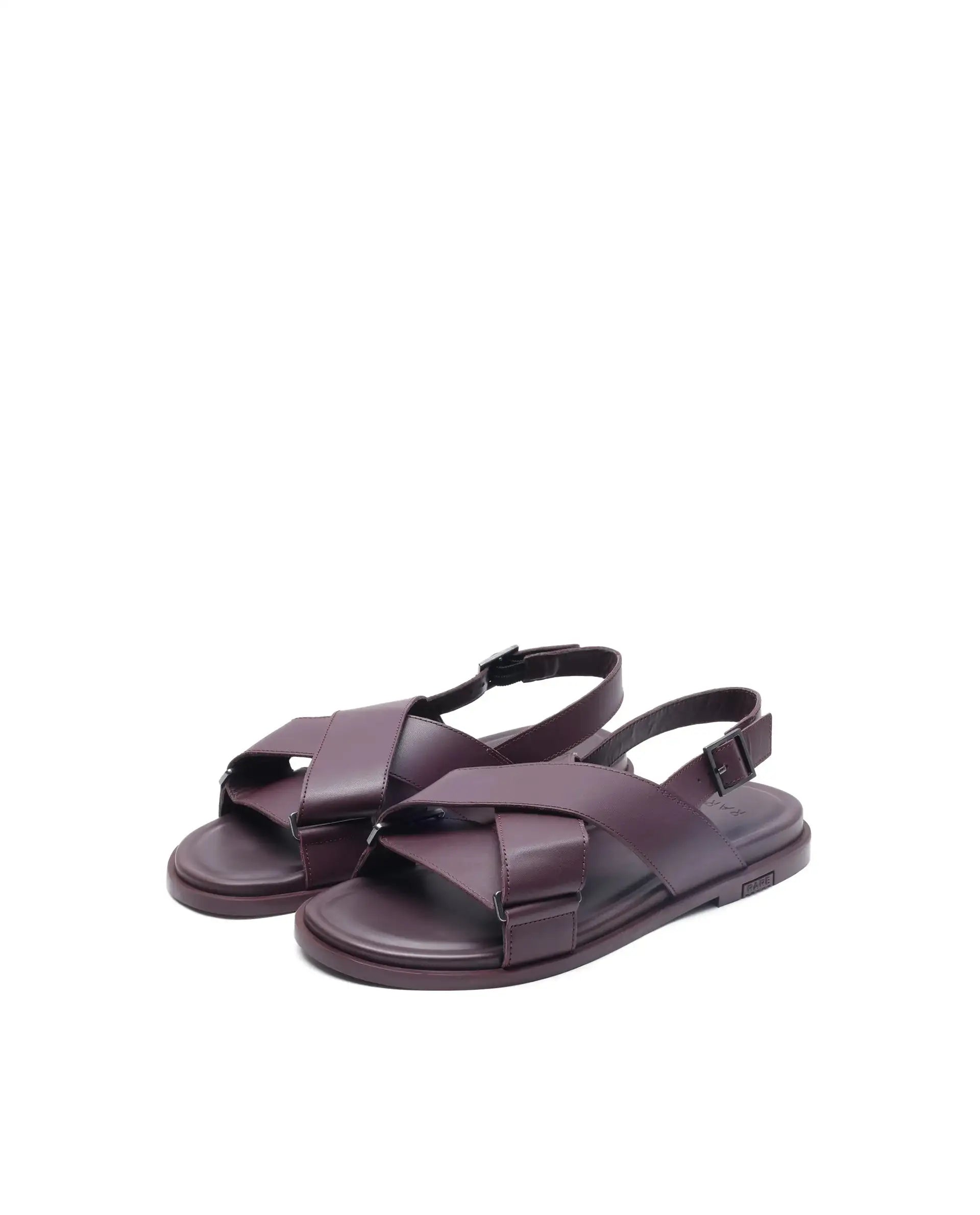 Rare Rabbit Men Monz Bordo Slip-On Closure Sandal