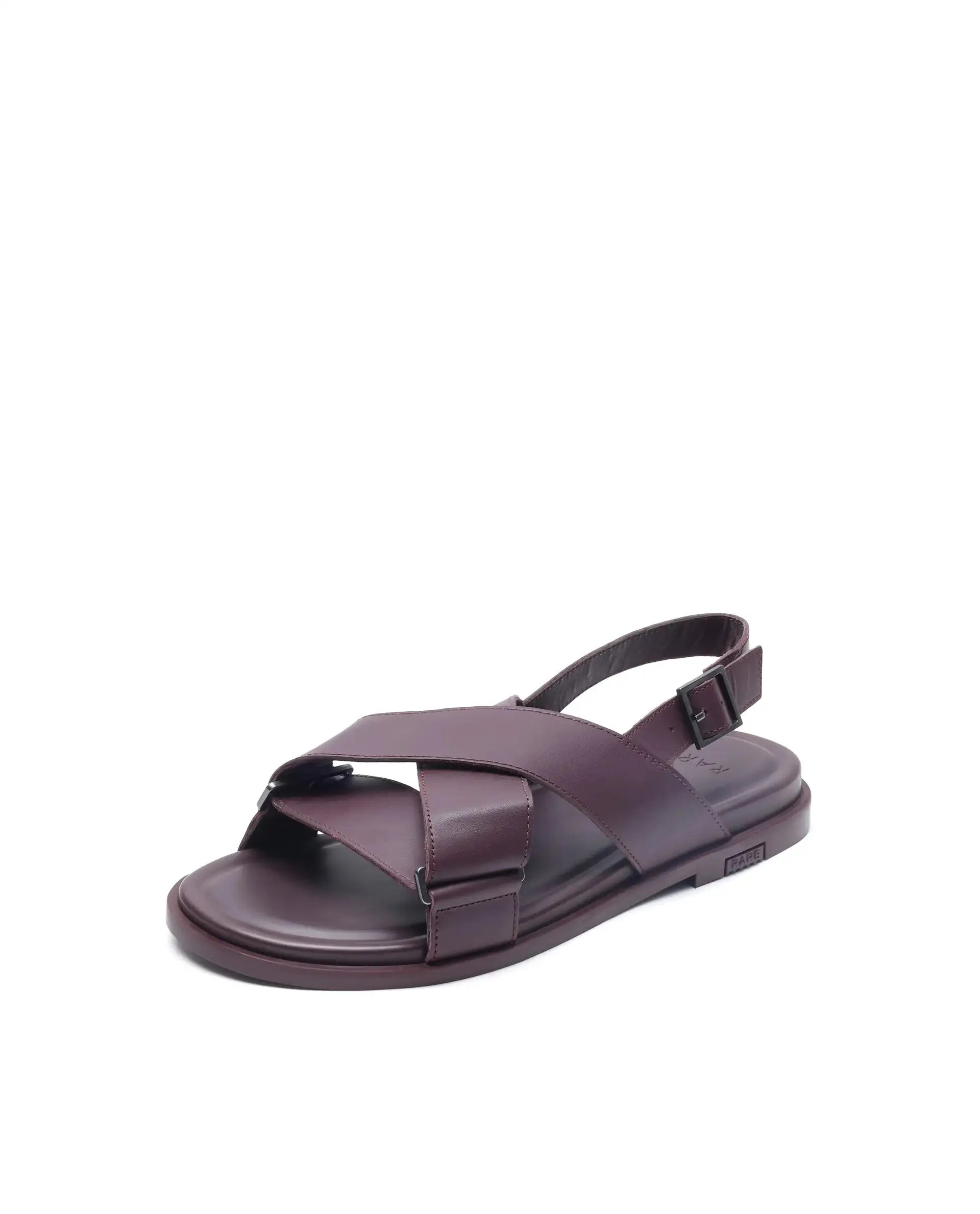 Rare Rabbit Men Monz Bordo Slip-On Closure Sandal