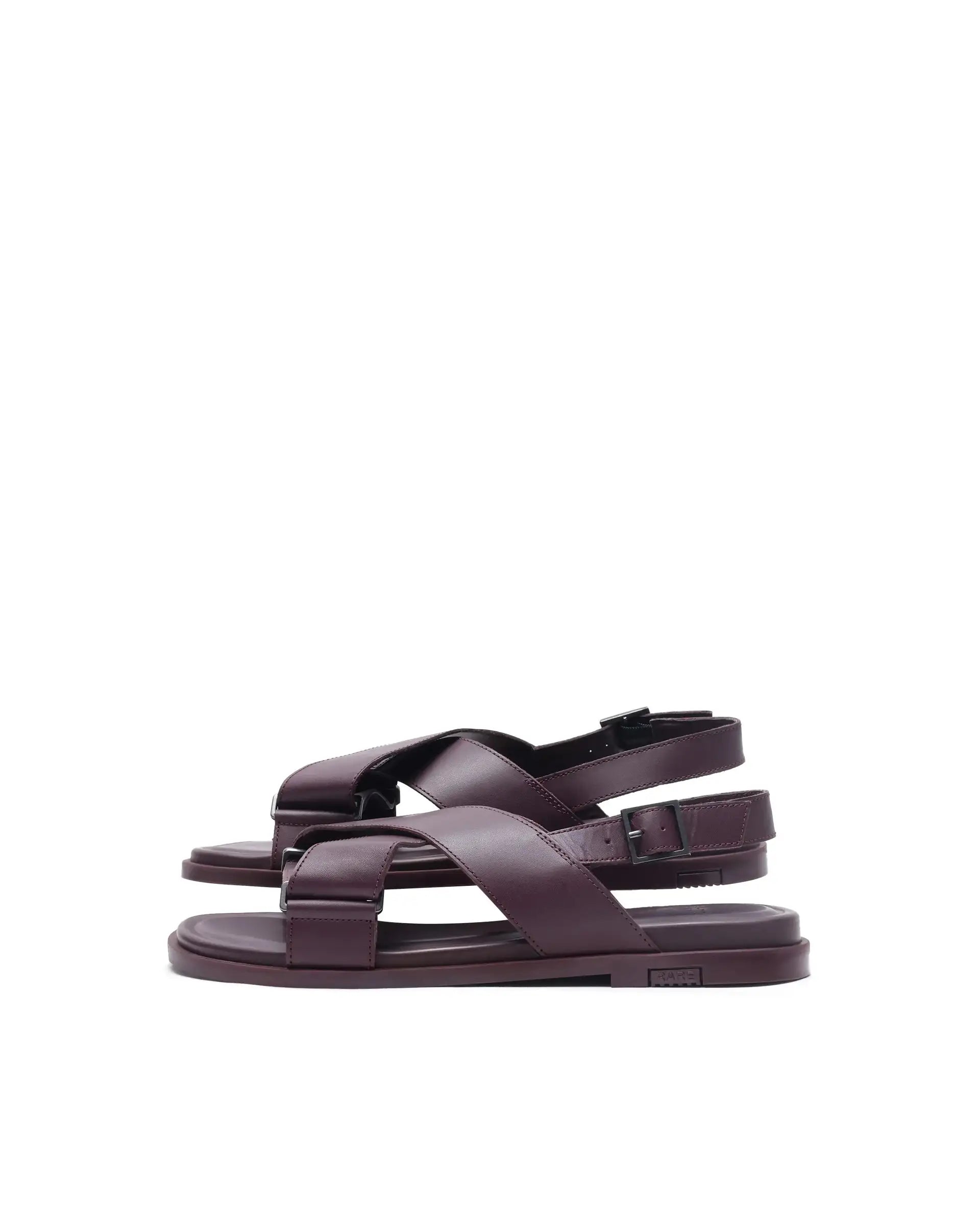 Rare Rabbit Men Monz Bordo Slip-On Closure Sandal
