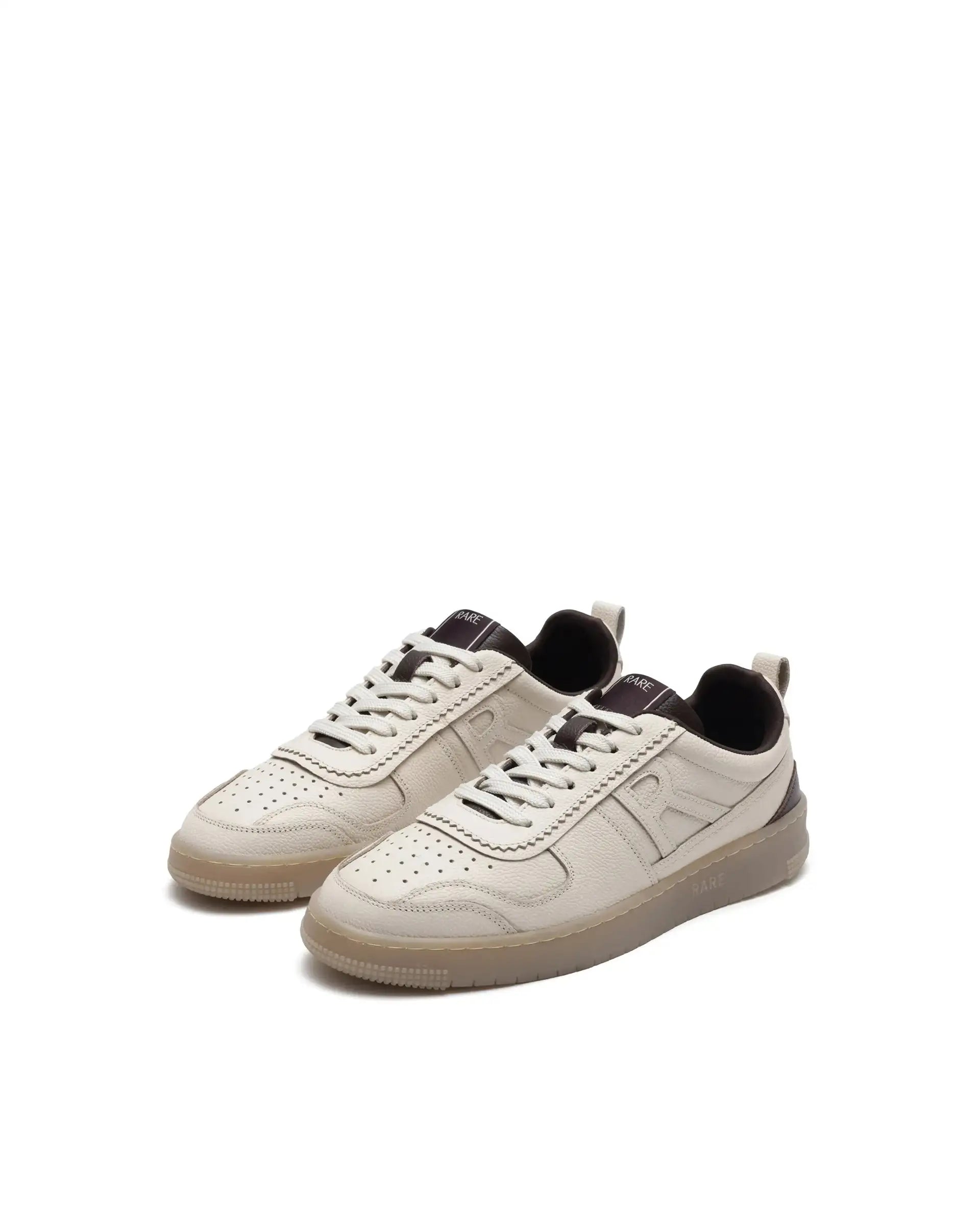 Rare Rabbit Men's Nigel Beige Lace-Up Closure Sneaker