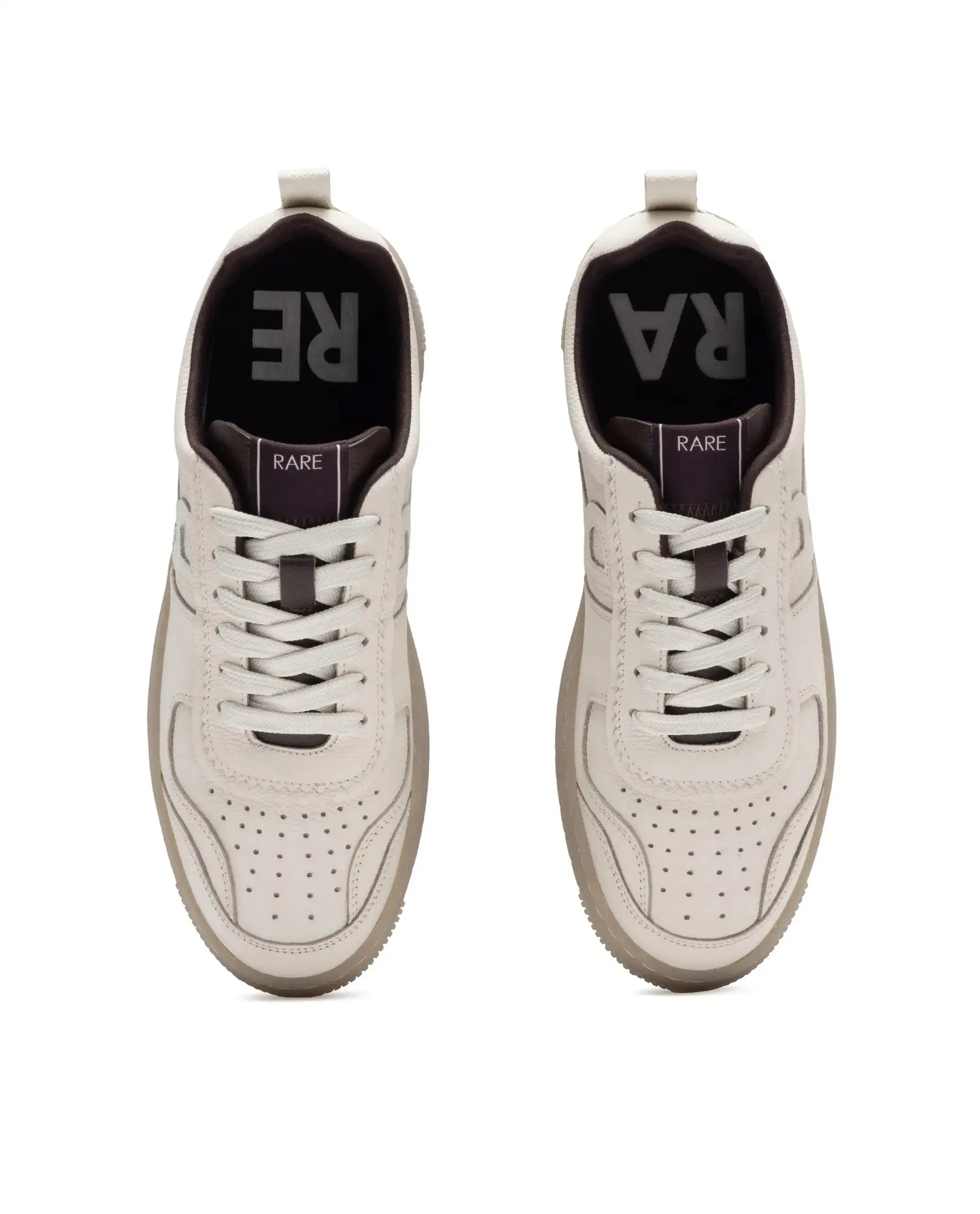 Rare Rabbit Men's Nigel Beige Lace-Up Closure Sneaker