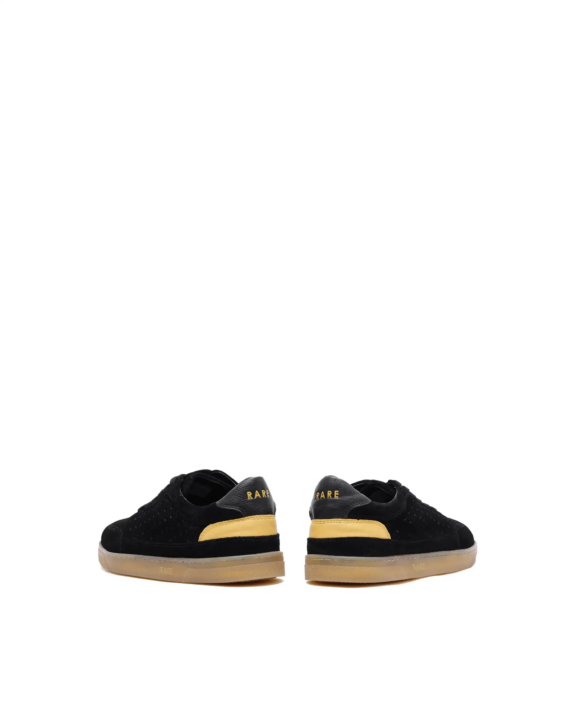 Rare Rabbit Men Norma Black Suede Lace-Up Closure Sneaker