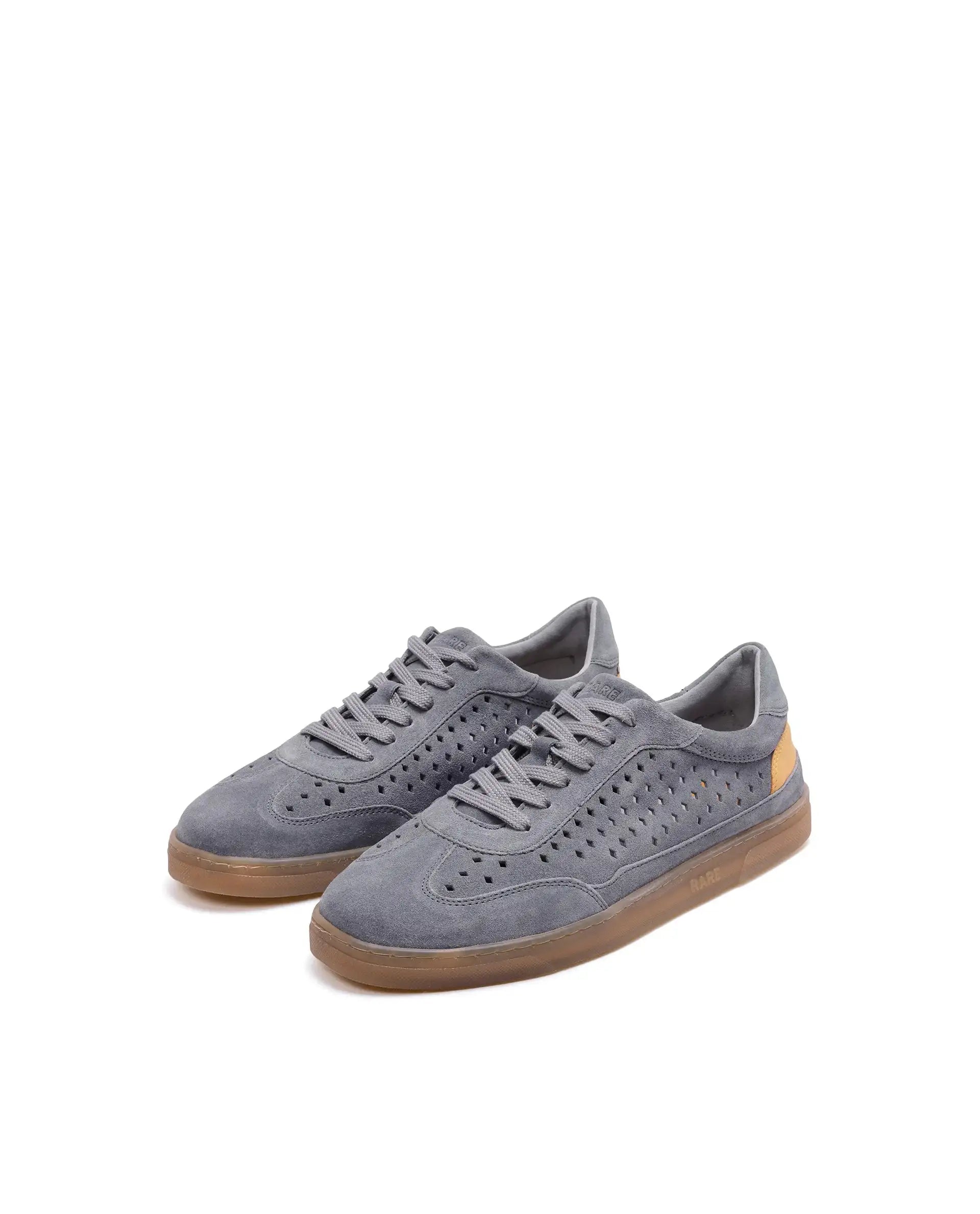 Rare Rabbit Men Norma Grey Suede Lace-Up Closure Sneaker