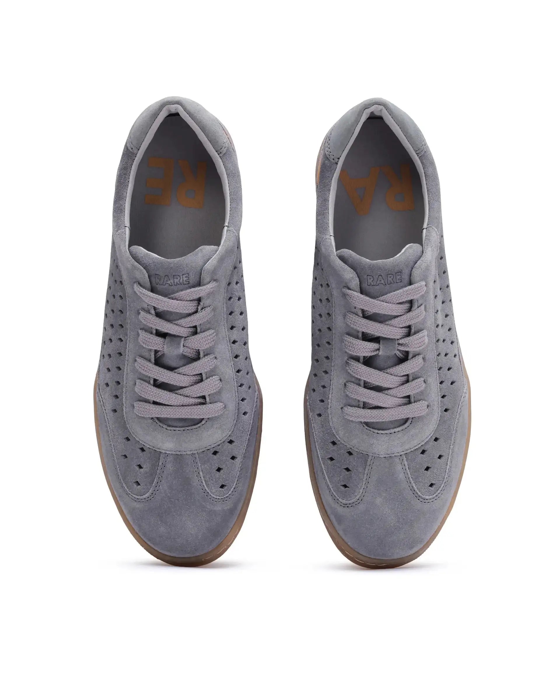 Rare Rabbit Men Norma Grey Suede Lace-Up Closure Sneaker