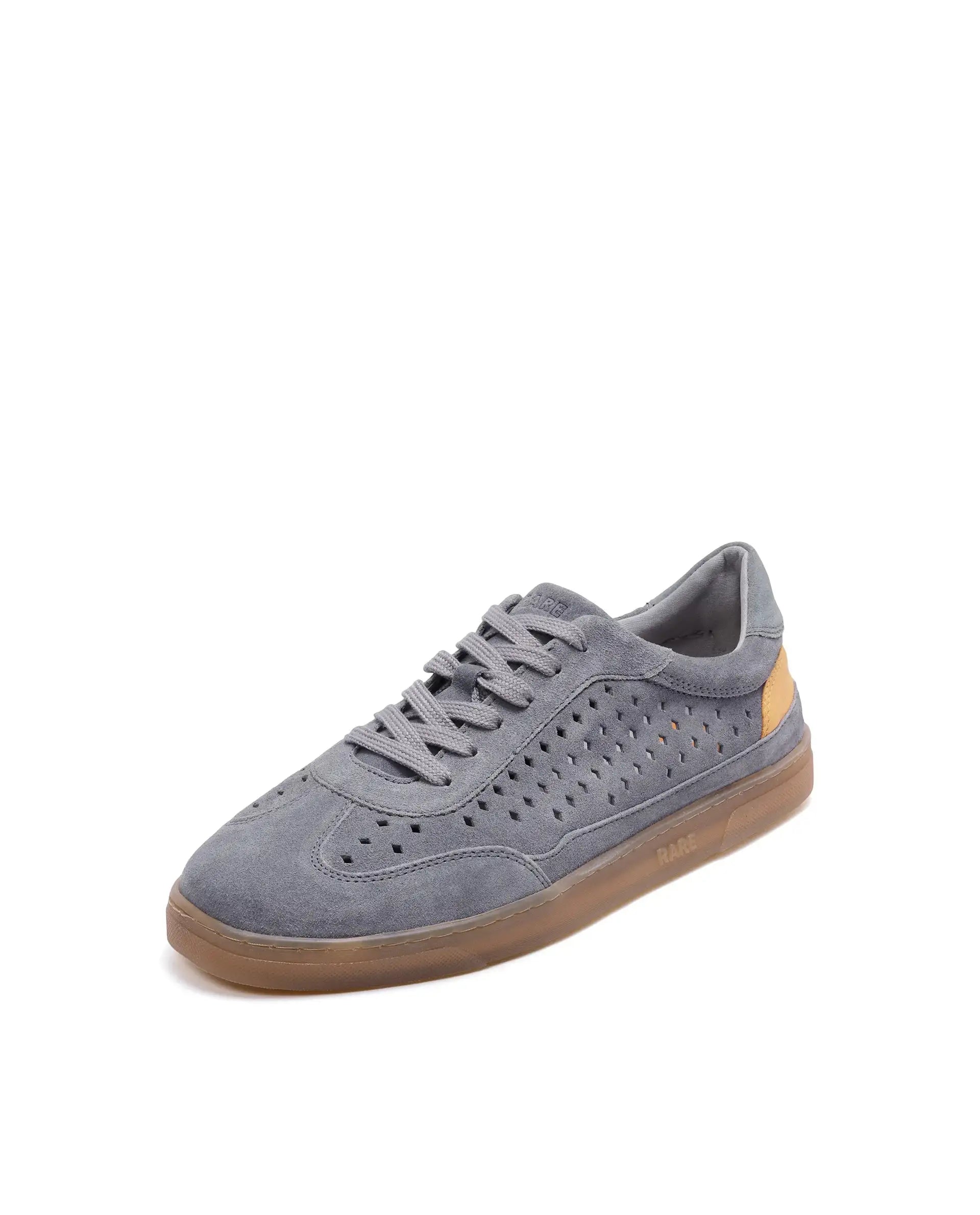 Rare Rabbit Men Norma Grey Suede Lace-Up Closure Sneaker