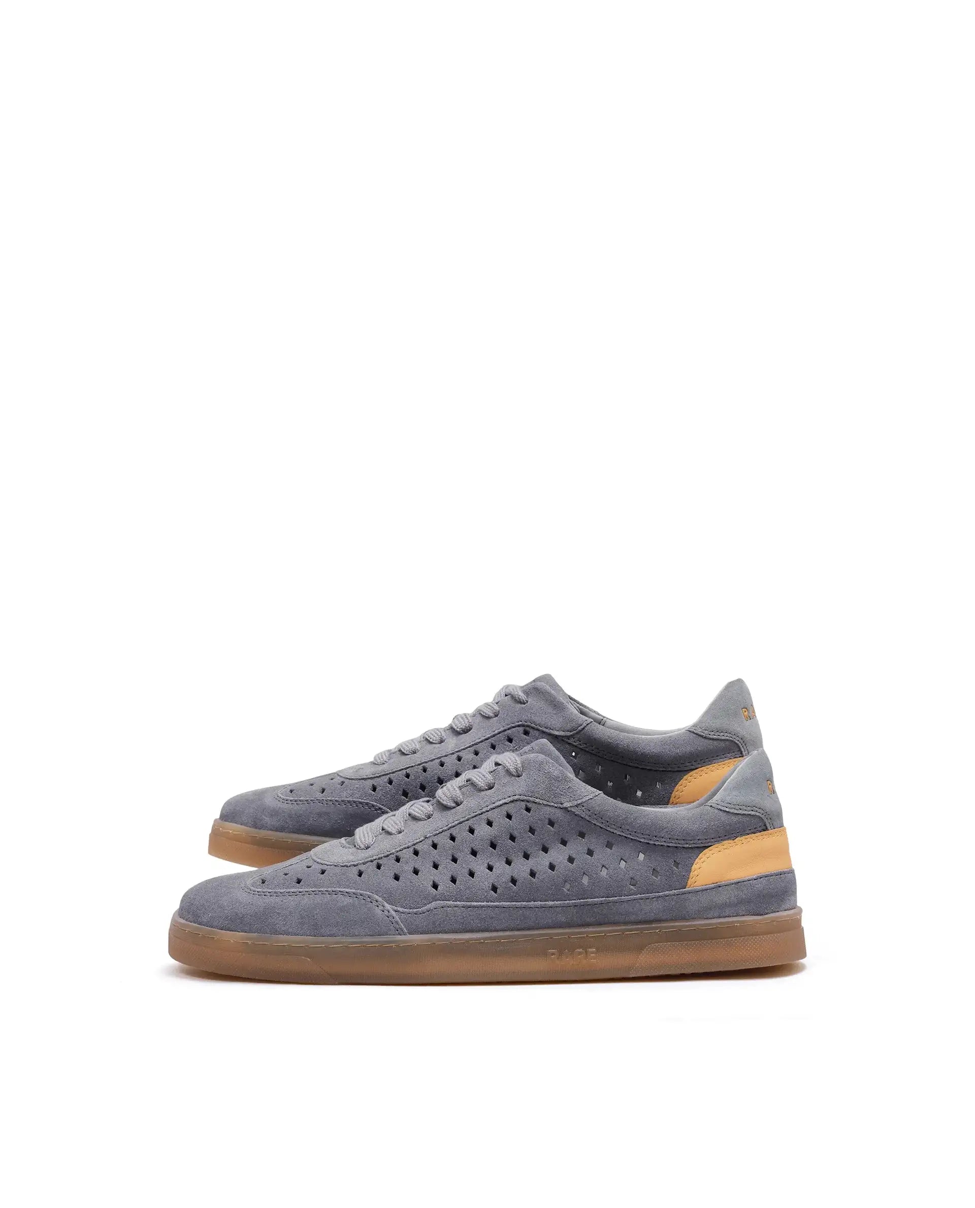 Rare Rabbit Men Norma Grey Suede Lace-Up Closure Sneaker