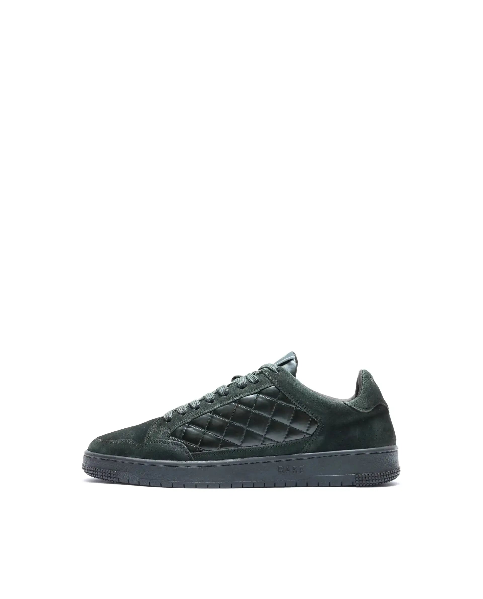 Rare Rabbit Men's Omega Olive Suede Lace-Up Closure Sneaker
