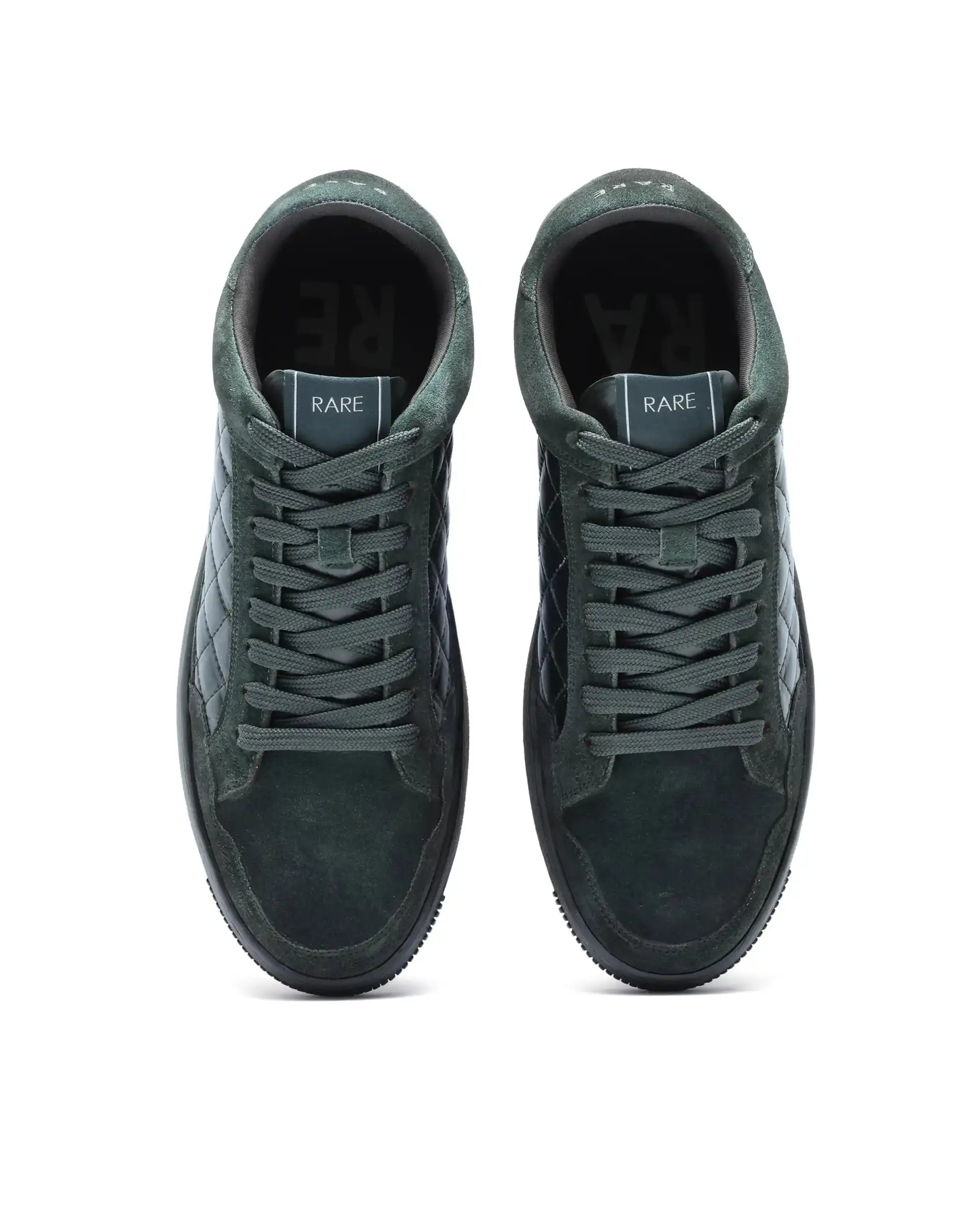 Rare Rabbit Men's Omega Olive Suede Lace-Up Closure Sneaker