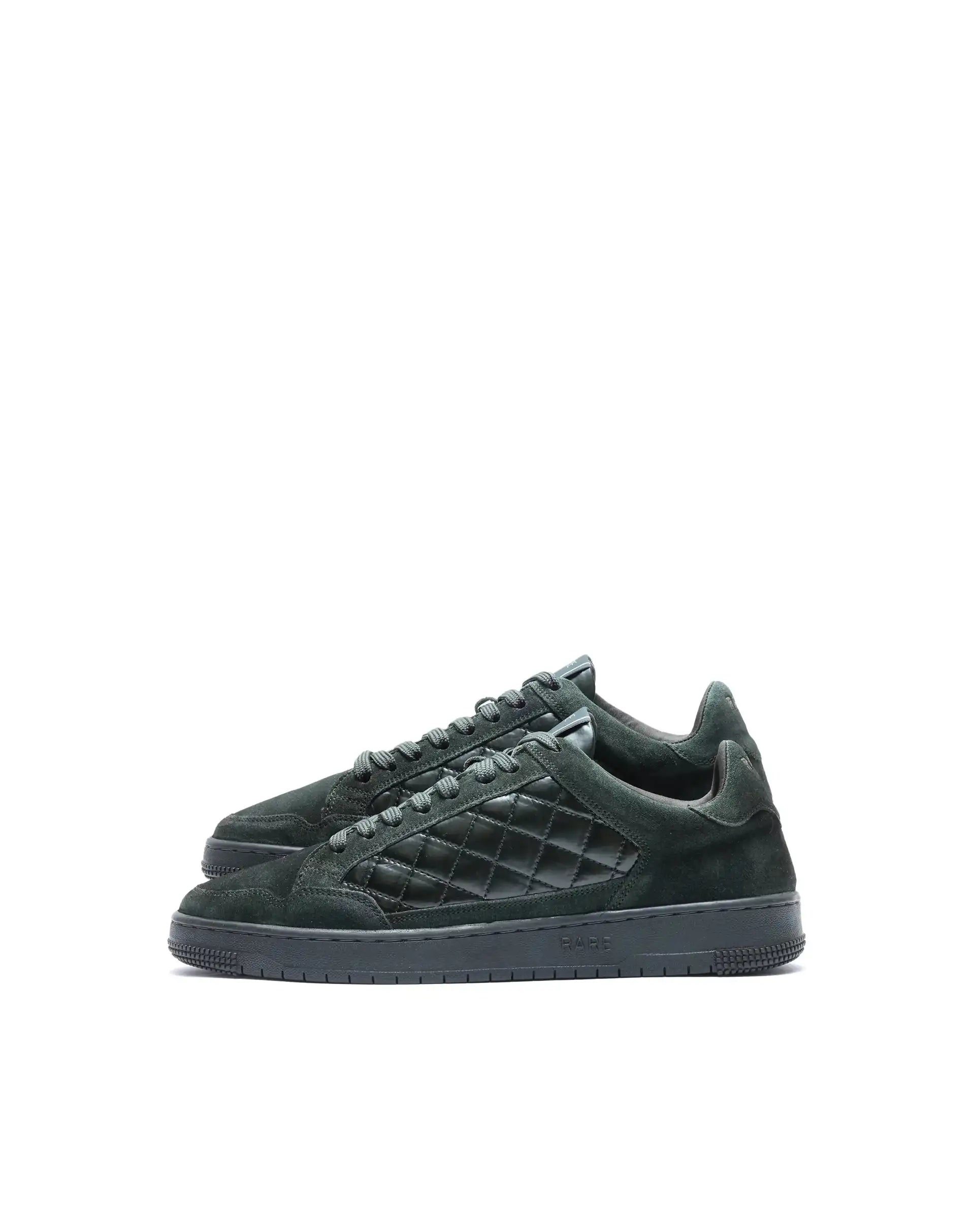 Rare Rabbit Men's Omega Olive Suede Lace-Up Closure Sneaker