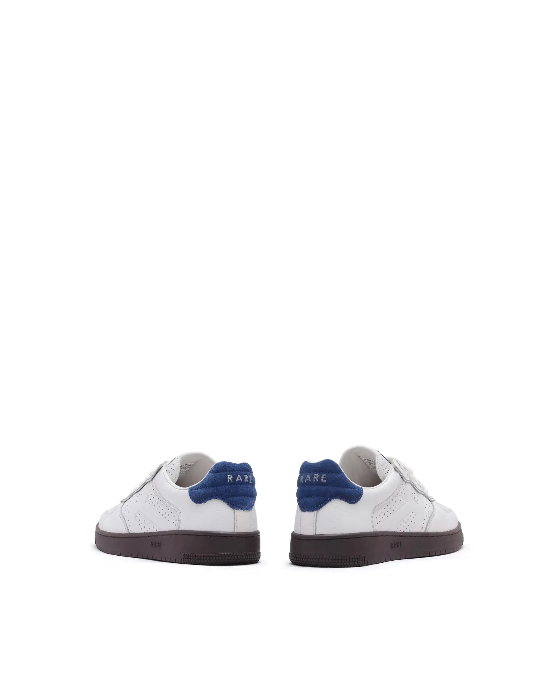 Rare Rabbit Men's Orbiton Off White Milled Leather Perforated Details Low-Top Lace-Up Monotone Sneaker Shoes
