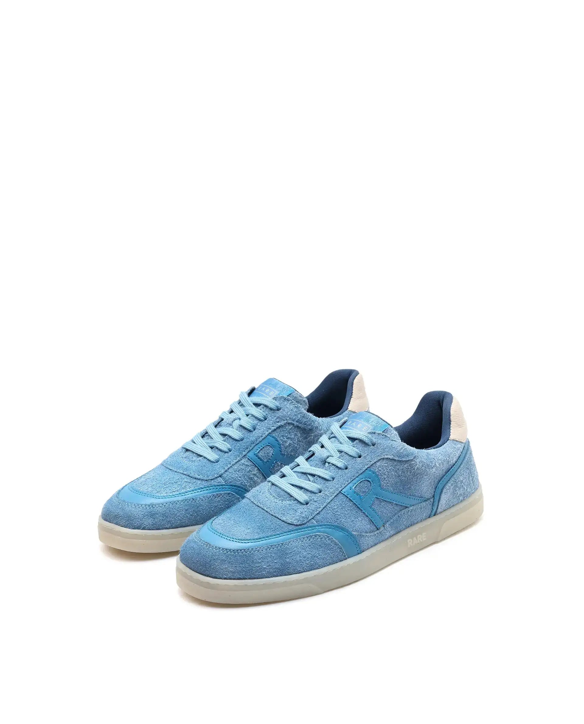Rare Rabbit Men Orla Blue Lace-Up Closure Suede Sneaker