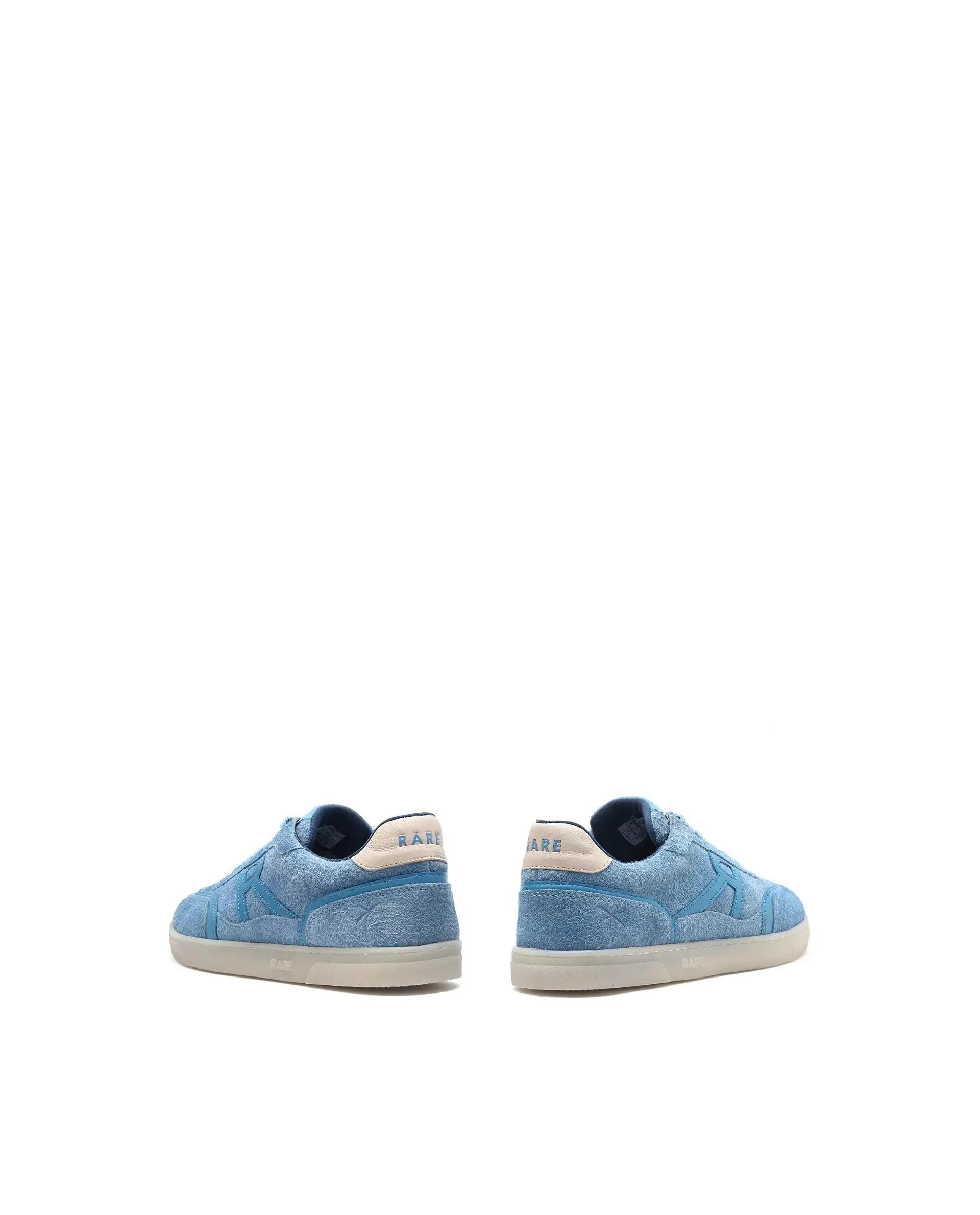 Rare Rabbit Men Orla Blue Lace-Up Closure Suede Sneaker