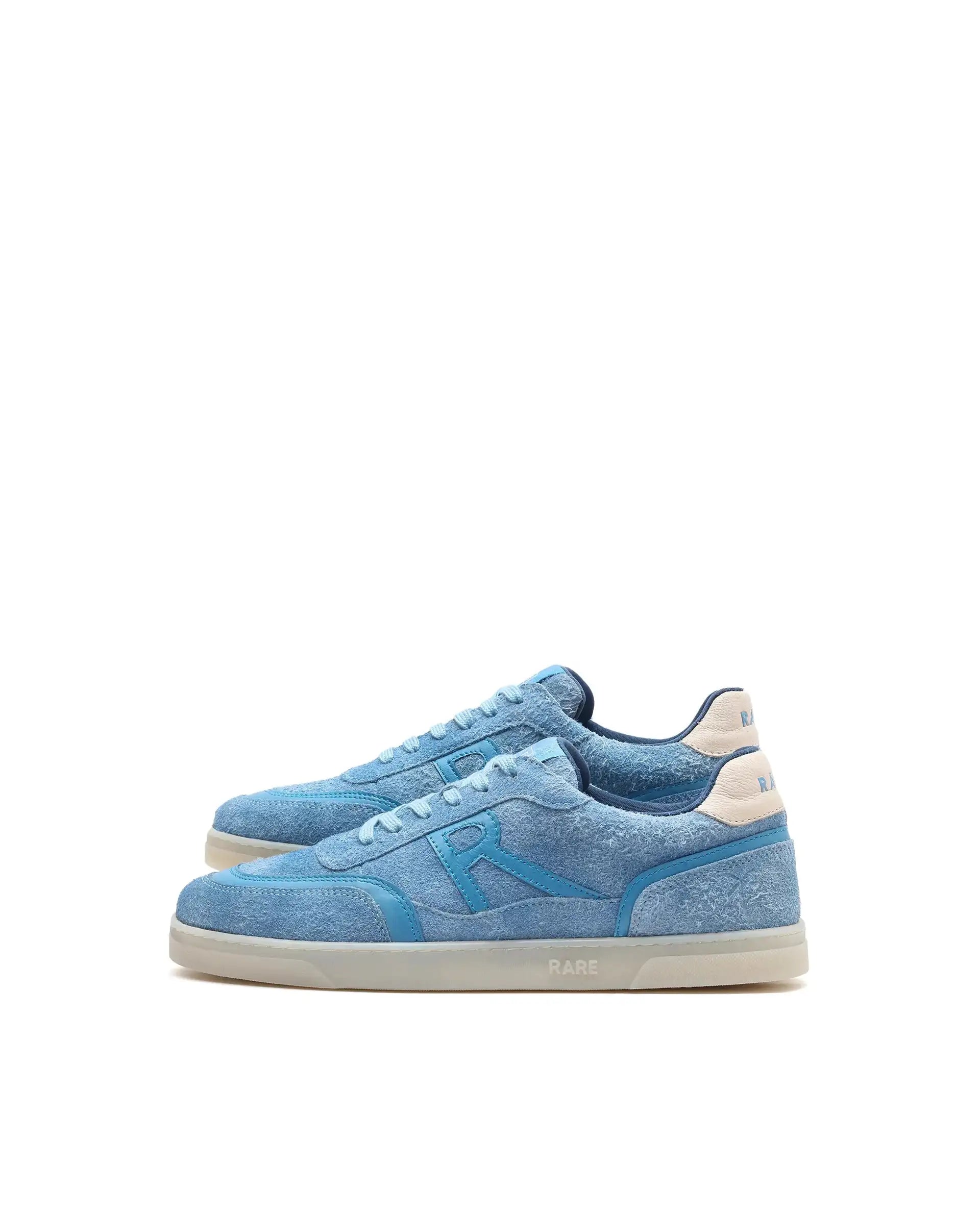 Rare Rabbit Men Orla Blue Lace-Up Closure Suede Sneaker