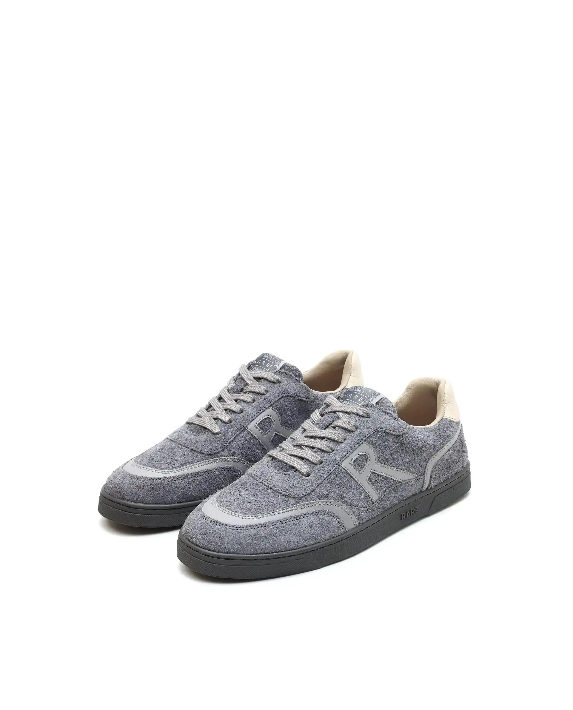 Rare Rabbit Men Orla Grey Lace-Up Closure Suede Sneaker