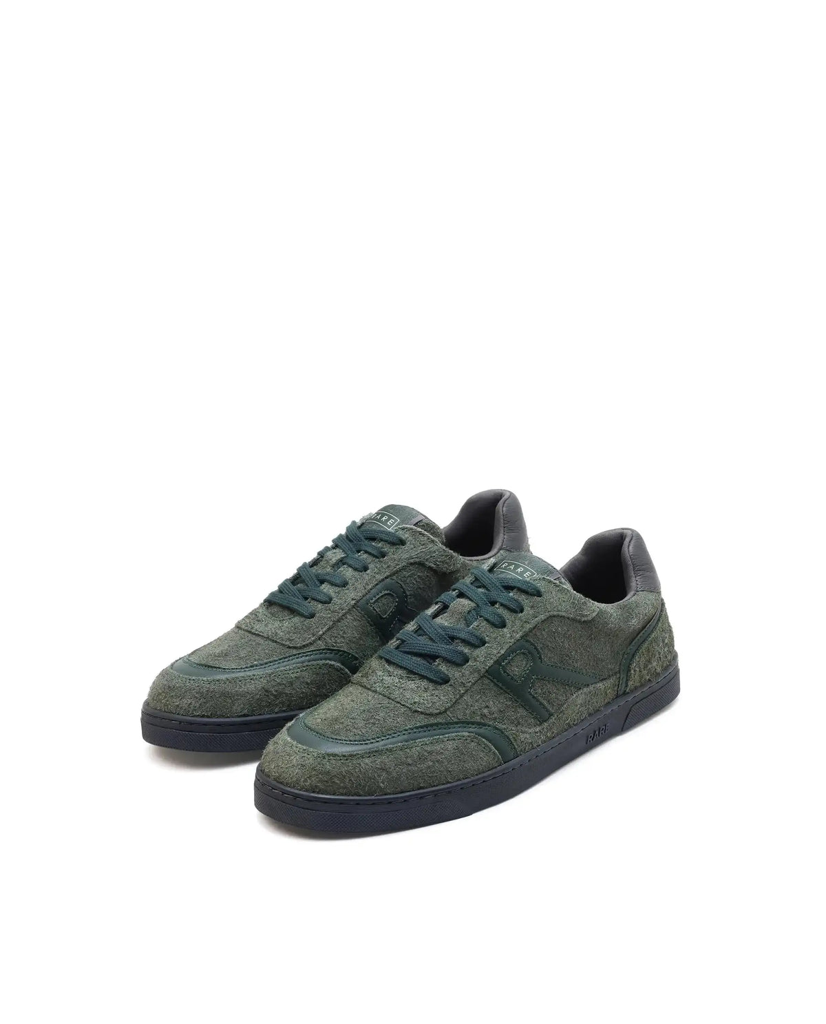 Rare Rabbit Men Orla Olive Lace-Up Closure Suede Sneaker