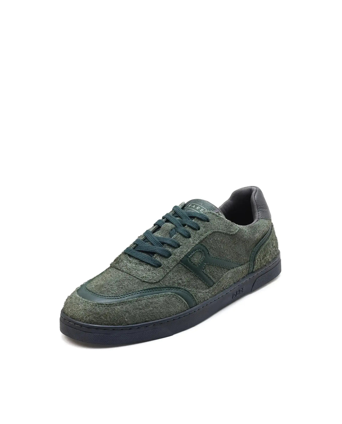Rare Rabbit Men Orla Olive Lace-Up Closure Suede Sneaker