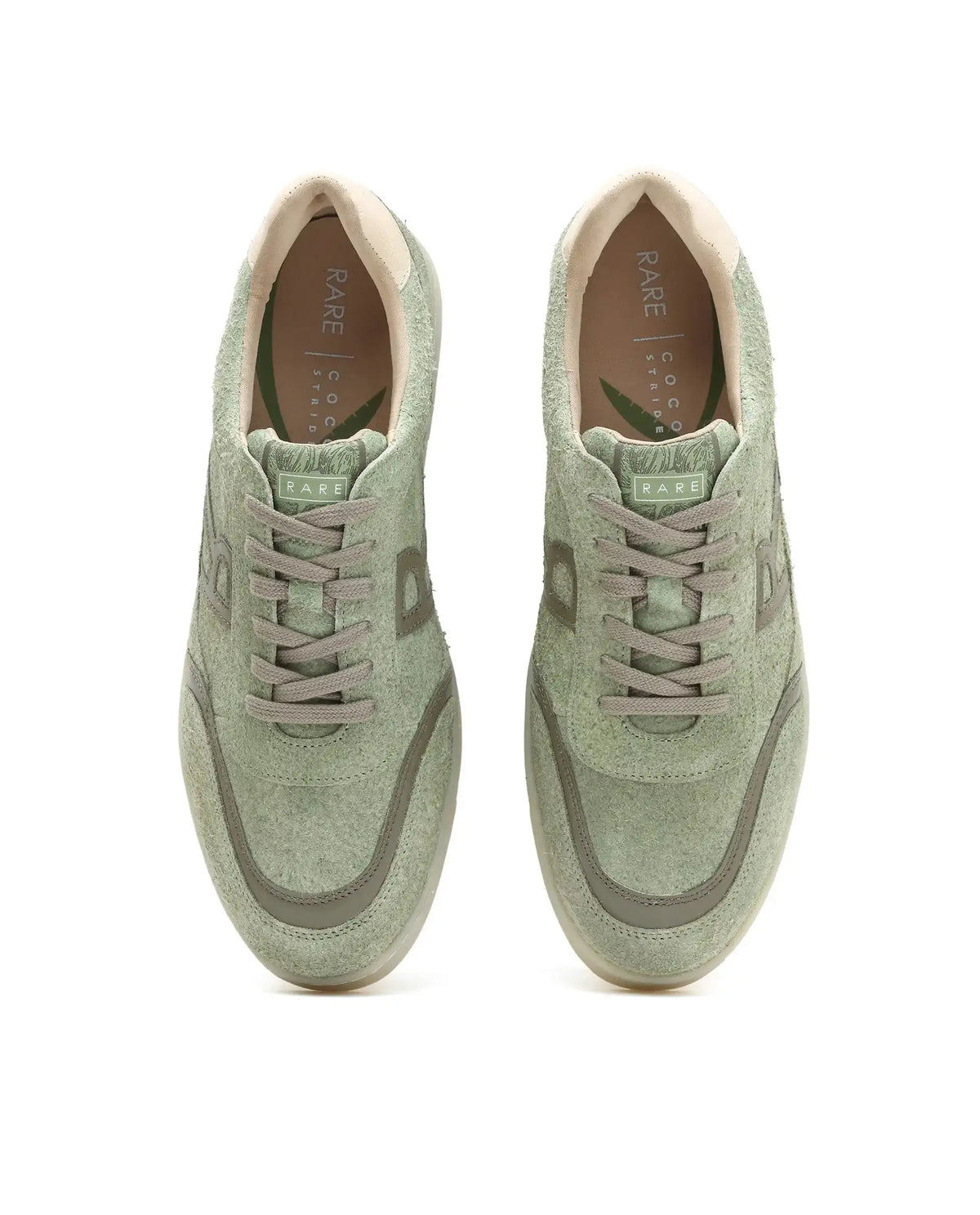 Rare Rabbit Men Orla Sage Lace-Up Suede Closure Sneaker