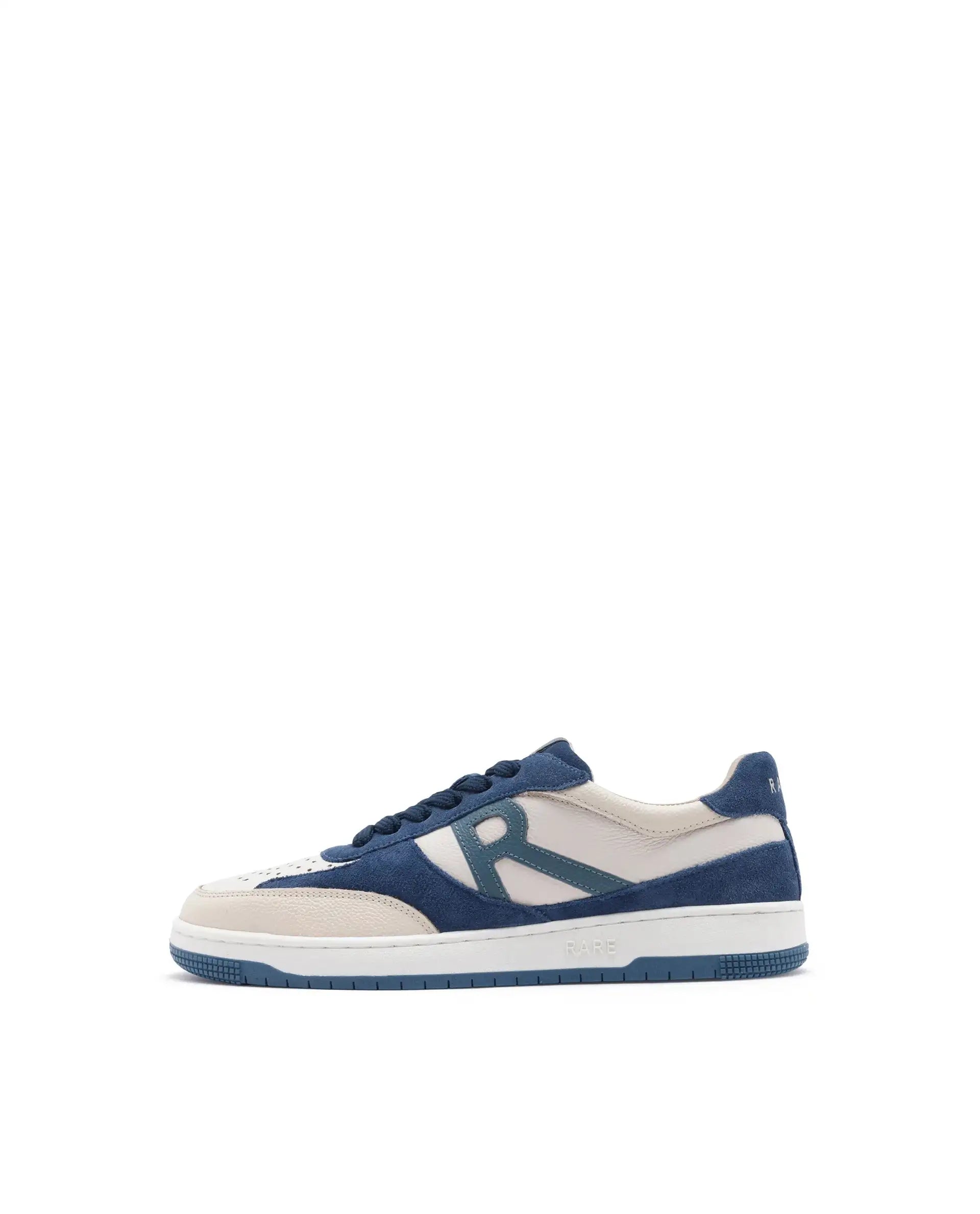 Rare Rabbit Men's Parallax Teal / Beige Plain Shoes