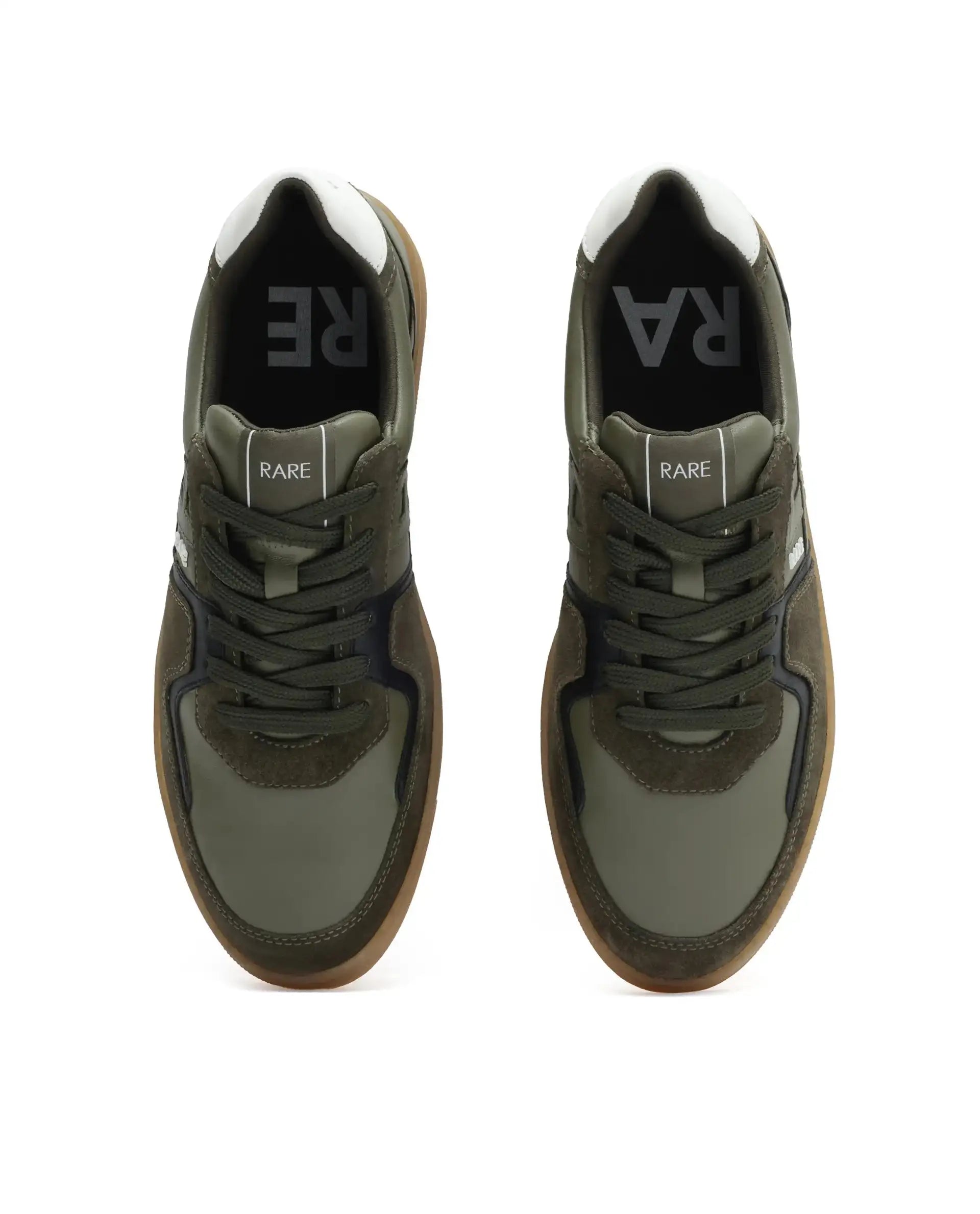 Rare Rabbit Men Pegasus Olive Lace-Up Shoes