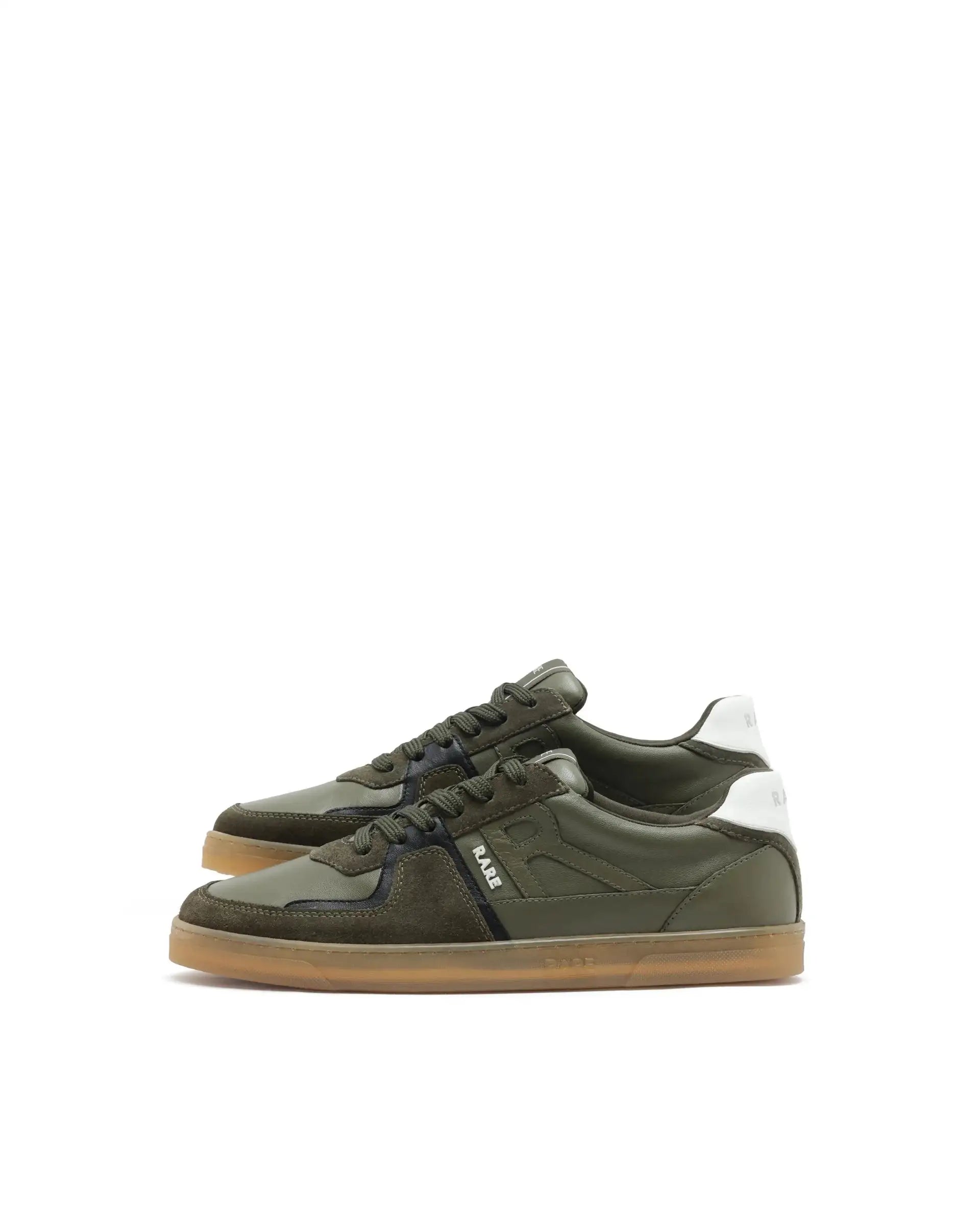 Rare Rabbit Men Pegasus Olive Lace-Up Shoes