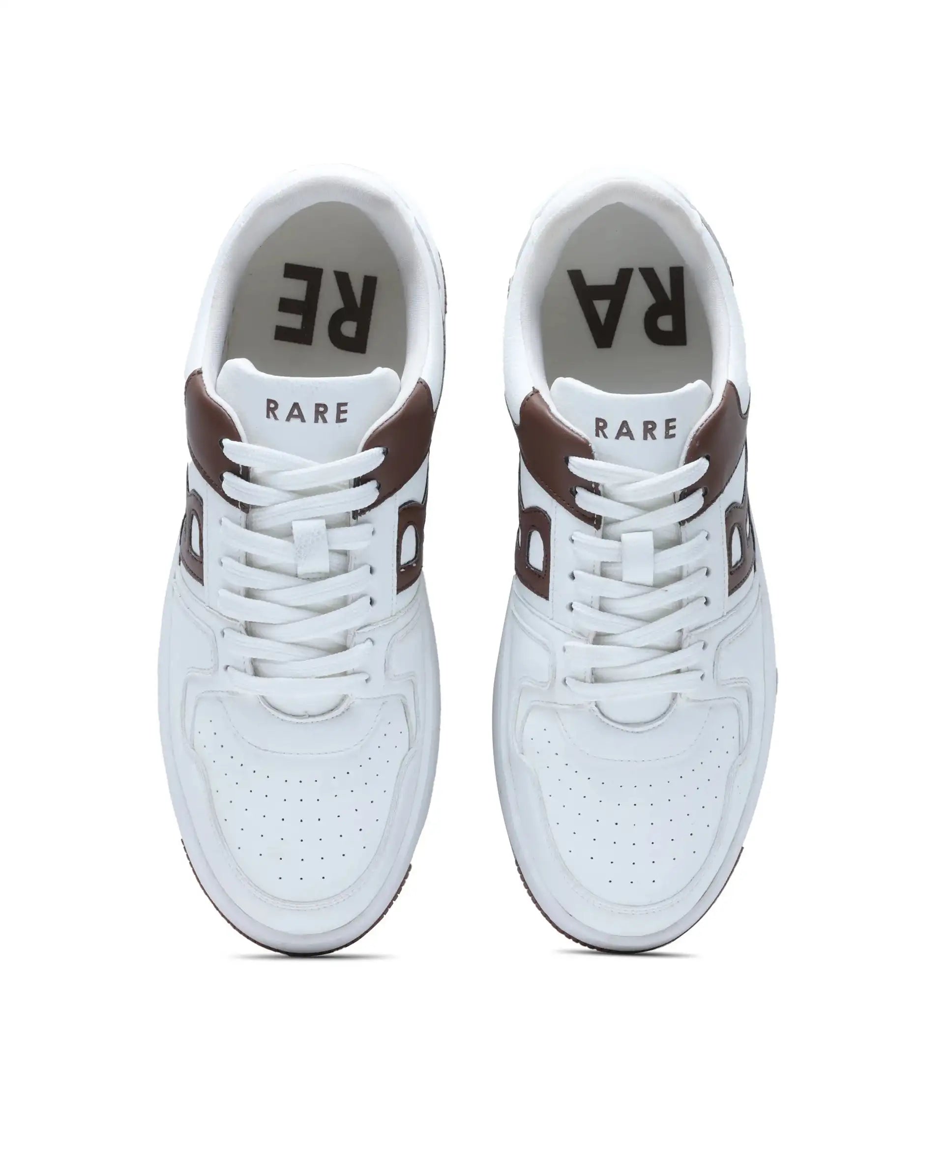 Rare Rabbit Men's Phantom Brown Micro Fiber Navy Causal Sneaker