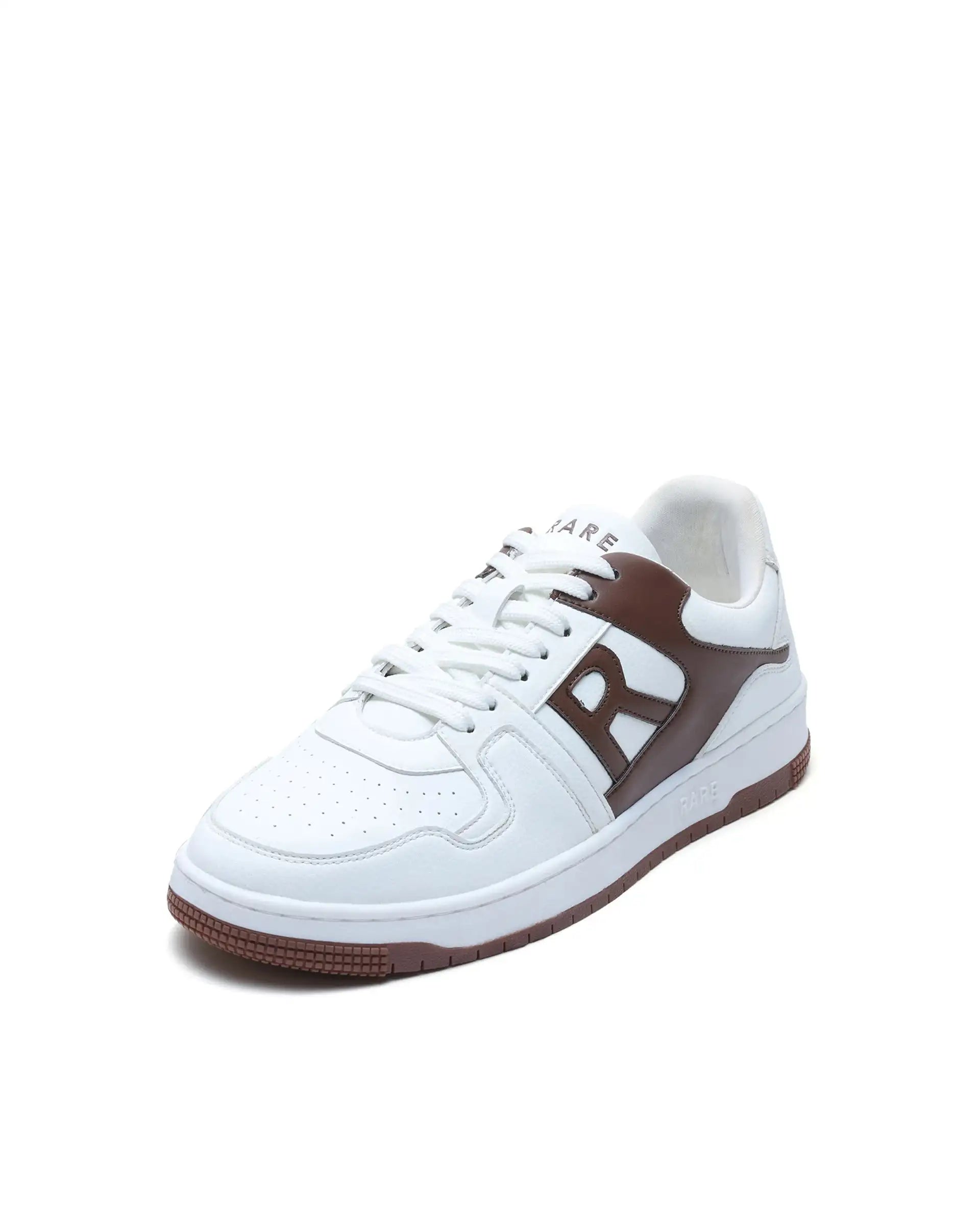 Rare Rabbit Men's Phantom Brown Micro Fiber Navy Causal Sneaker