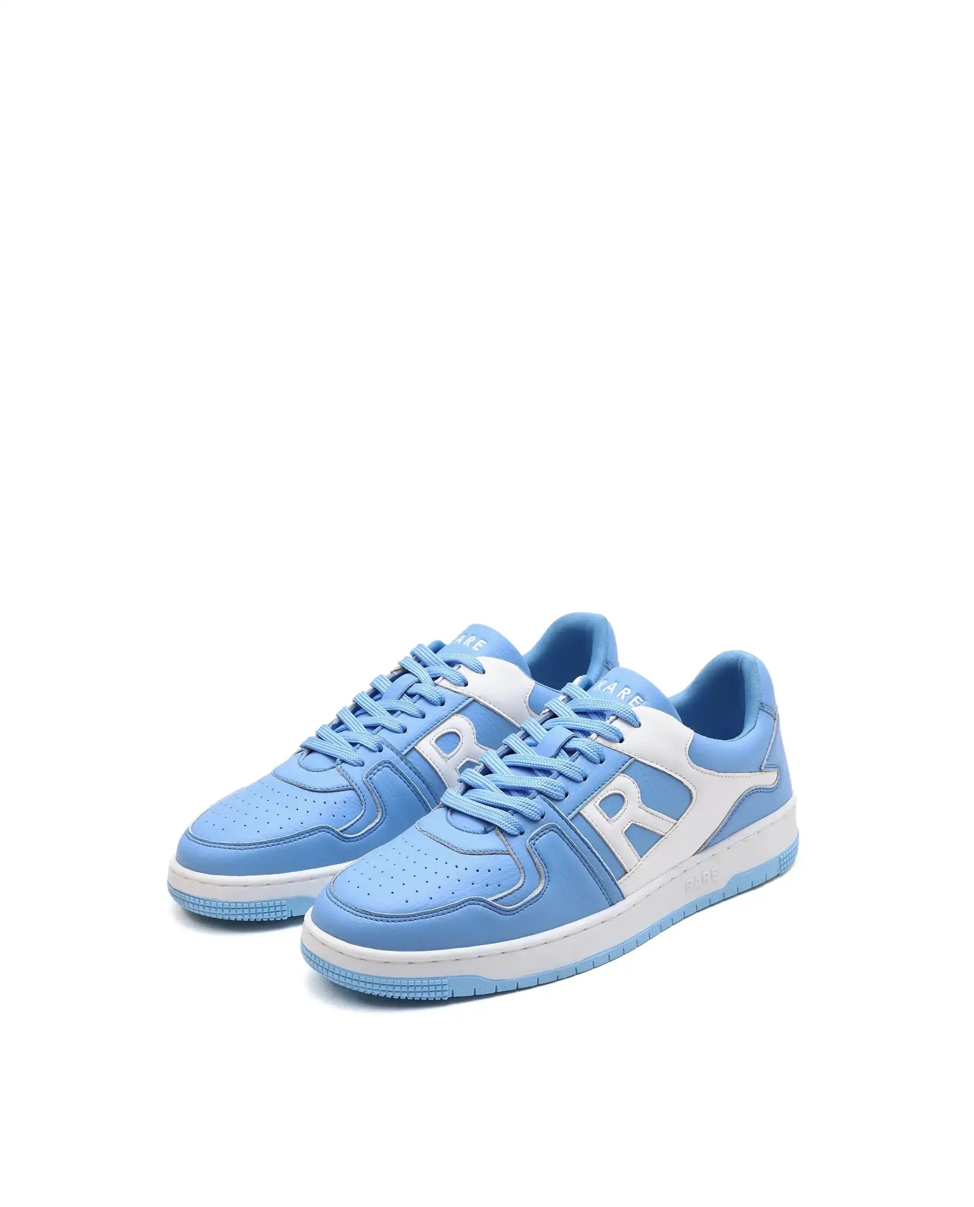 Rare Rabbit Men's Phantom Light Blue Micro Fiber Navy Causal Sneaker