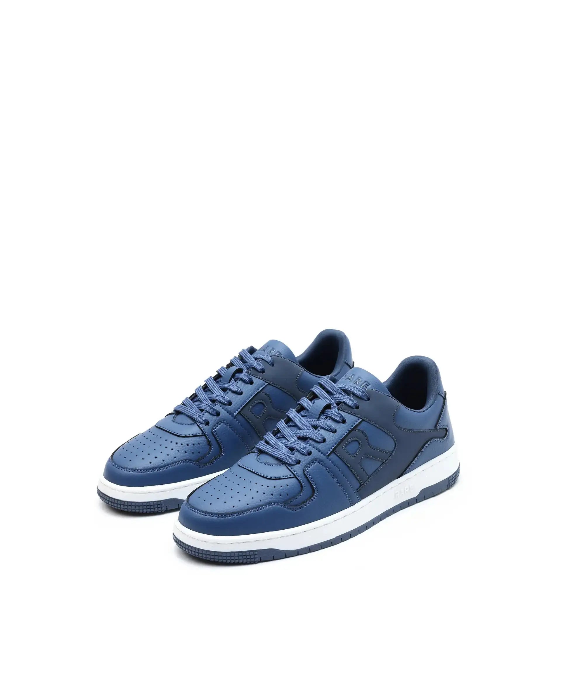 Rare Rabbit Men's Phantom Micro Fiber Navy Causal Sneaker