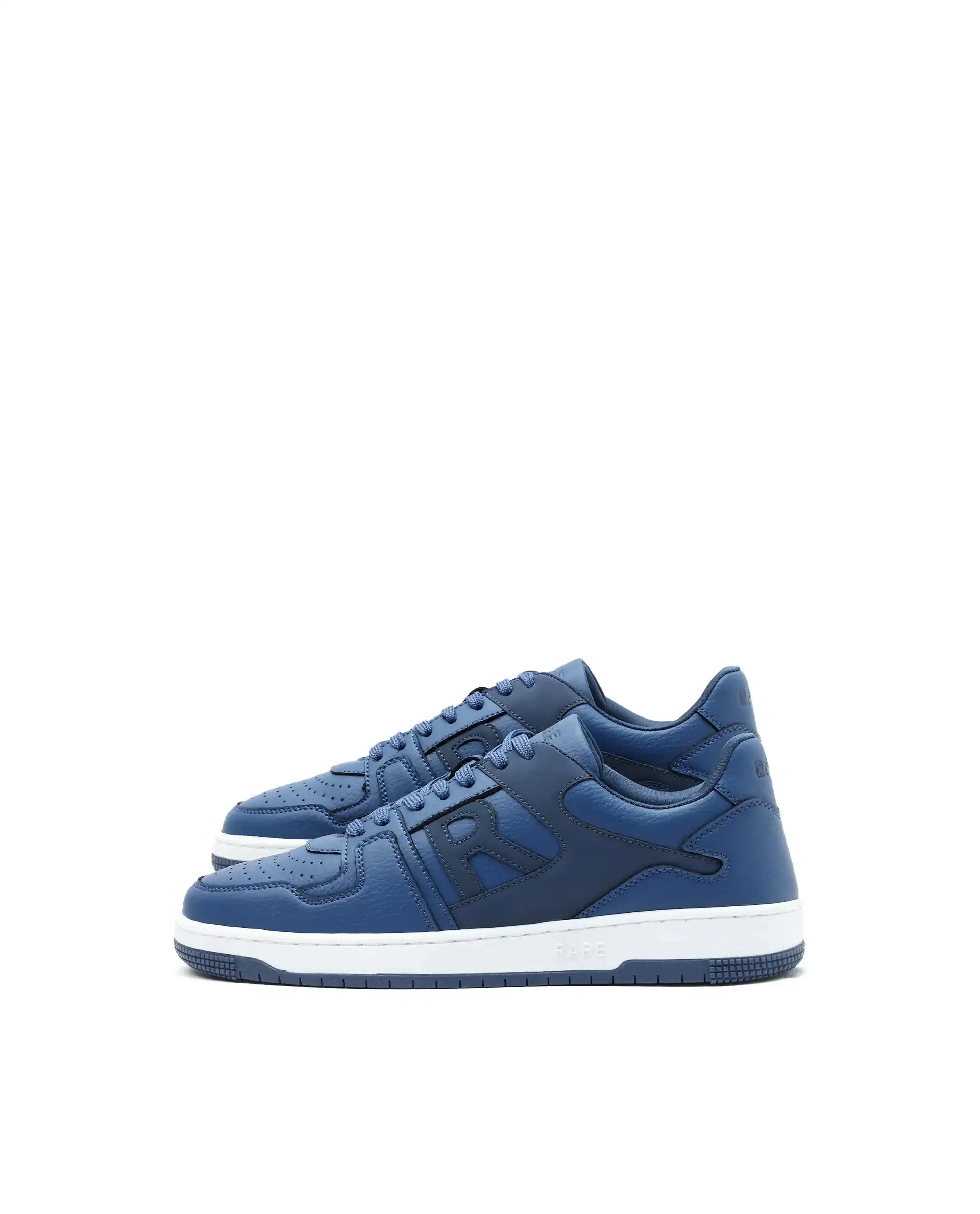 Rare Rabbit Men's Phantom Micro Fiber Navy Causal Sneaker