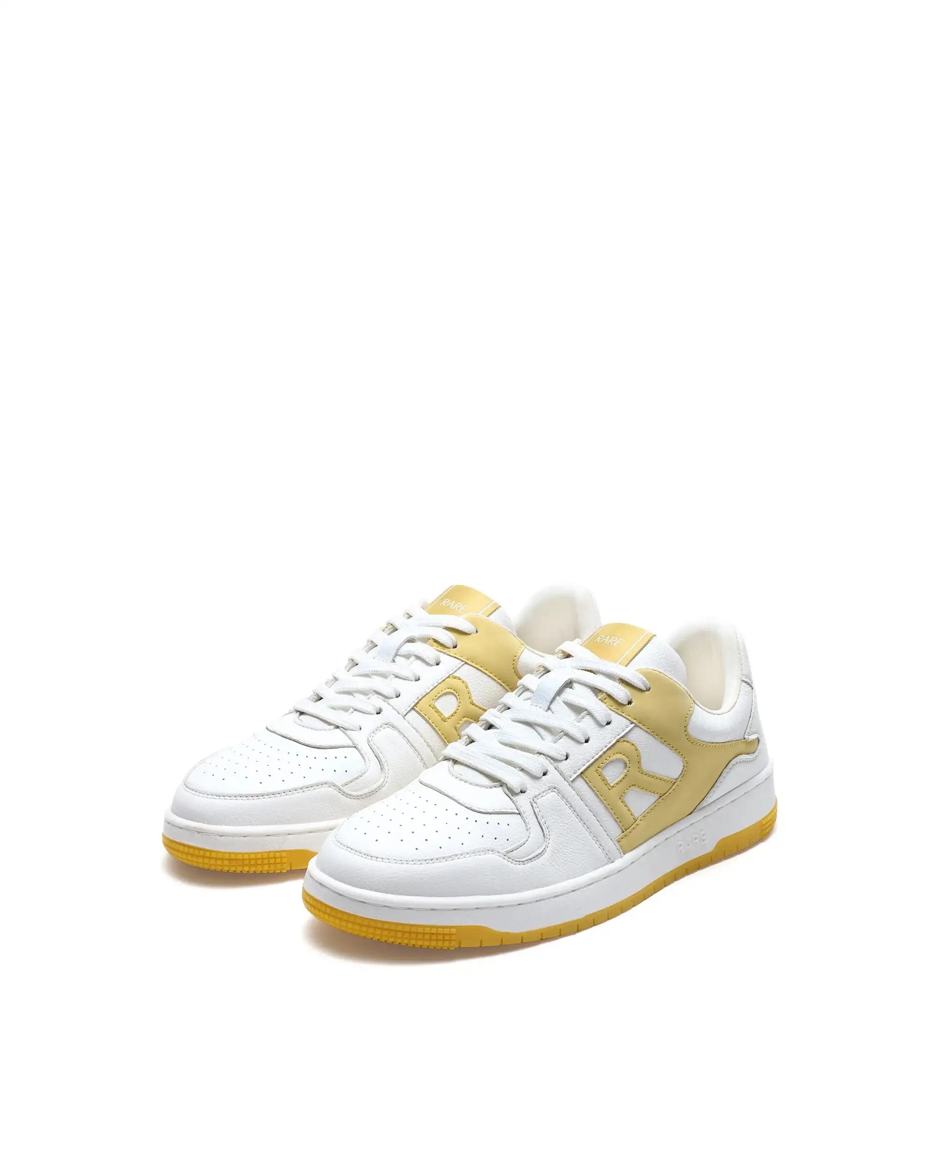 Rare Rabbit Men's Phantom Yellow Micro Fiber Navy Causal Sneaker