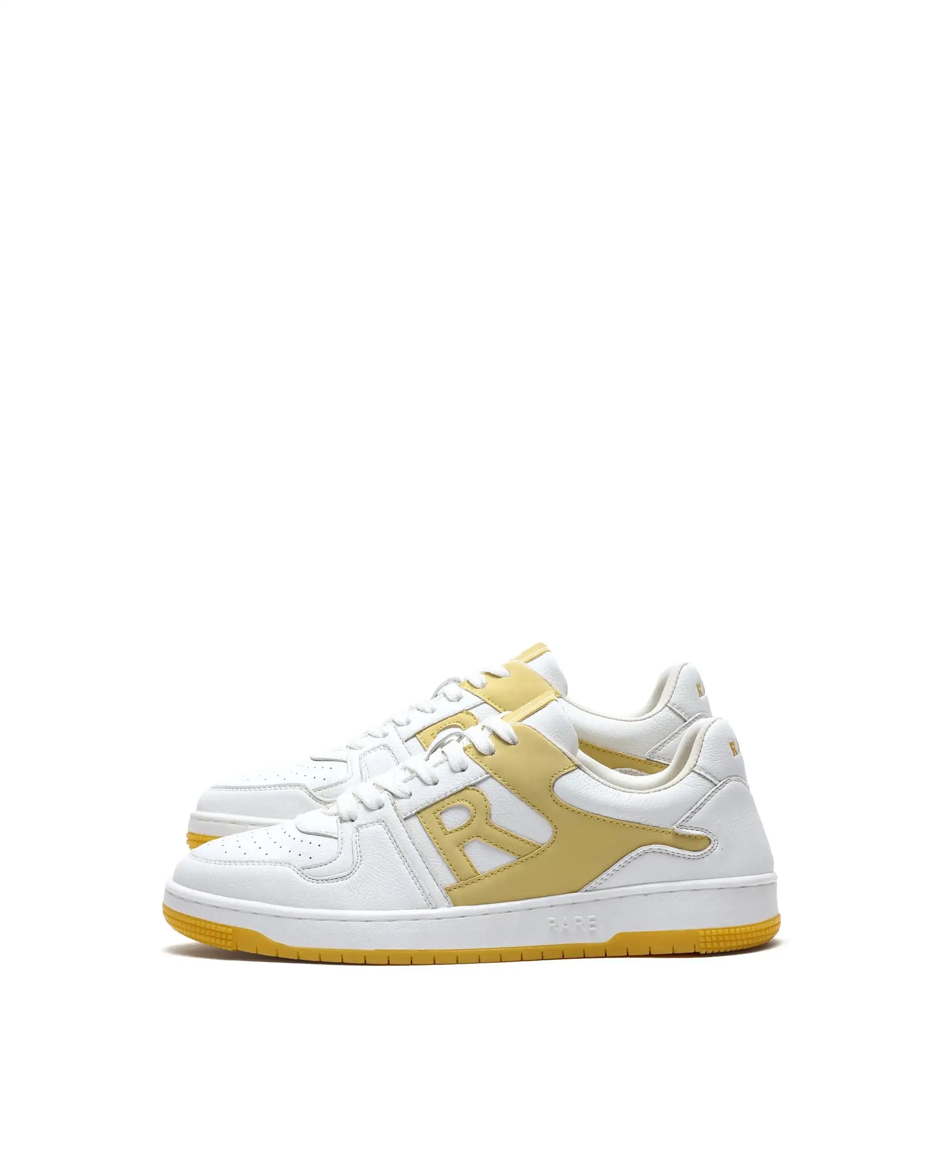 Rare Rabbit Men's Phantom Yellow Micro Fiber Navy Causal Sneaker