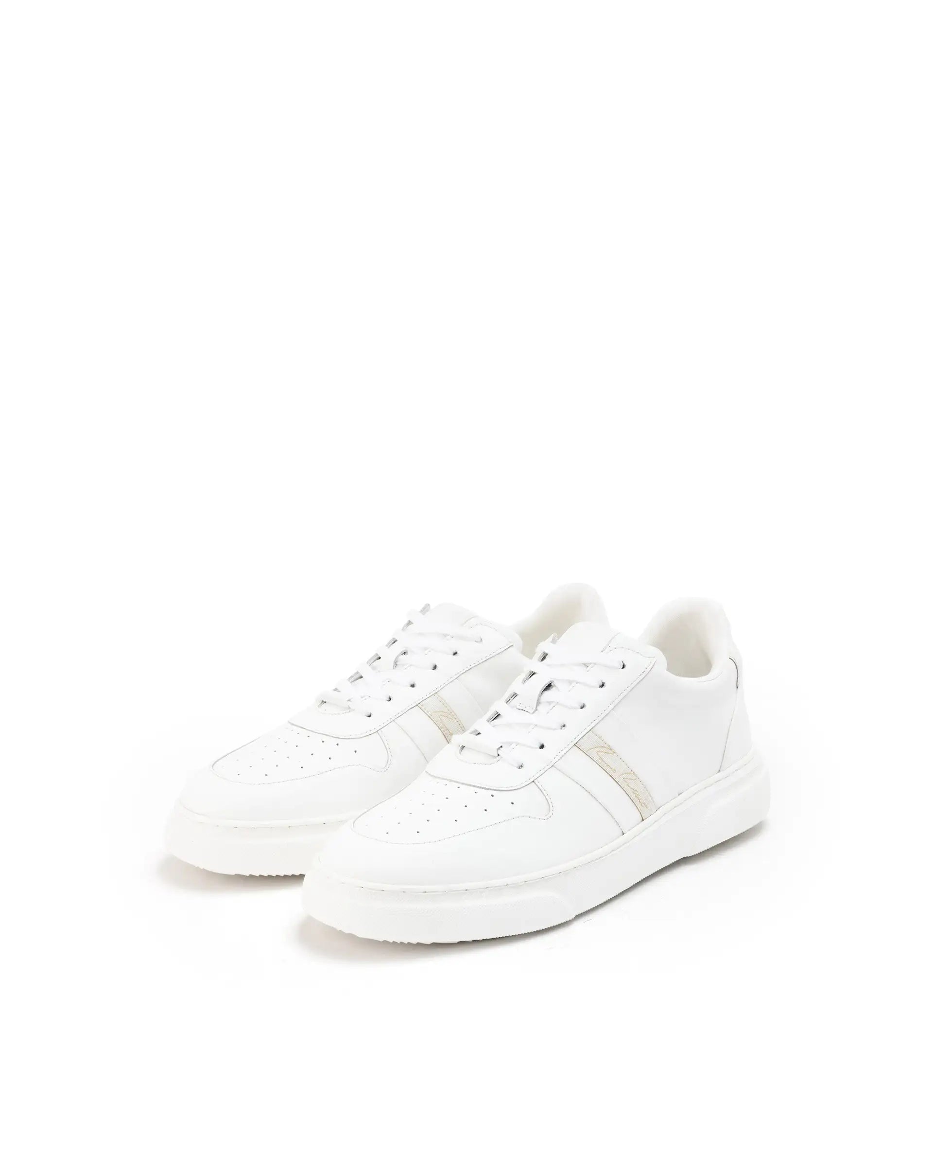 Rare Rabbit Mens Polaris White Round Toe Low Top Lace-Up Sneaker Shoes