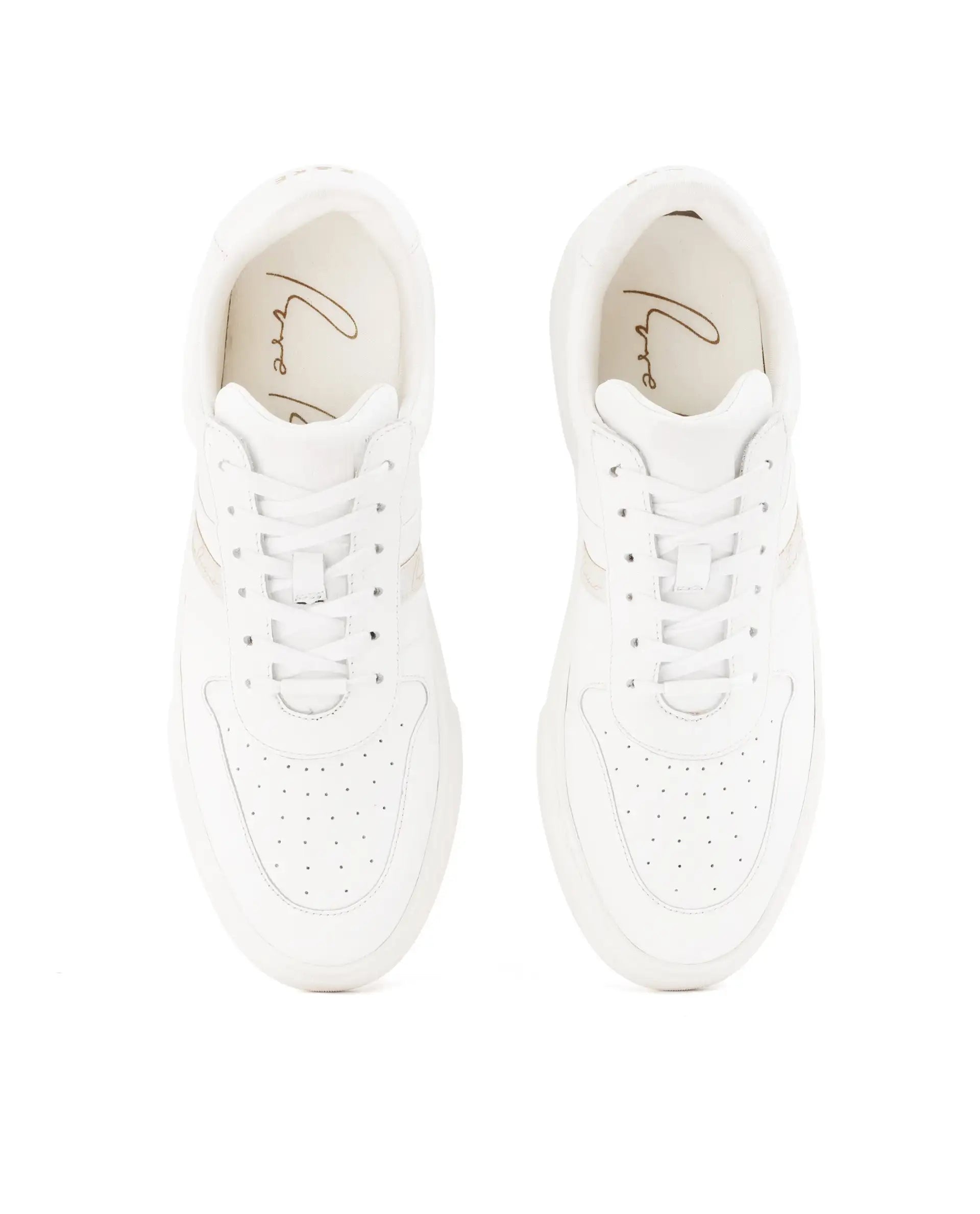 Rare Rabbit Mens Polaris White Round Toe Low Top Lace-Up Sneaker Shoes